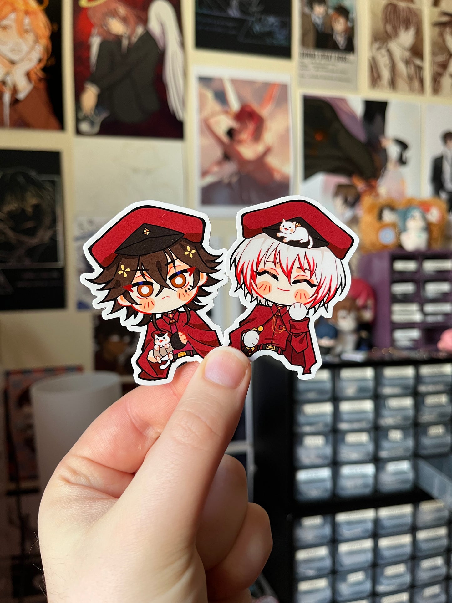 Fanmade Bungou Stray Dogs Cat Companion STICKERS