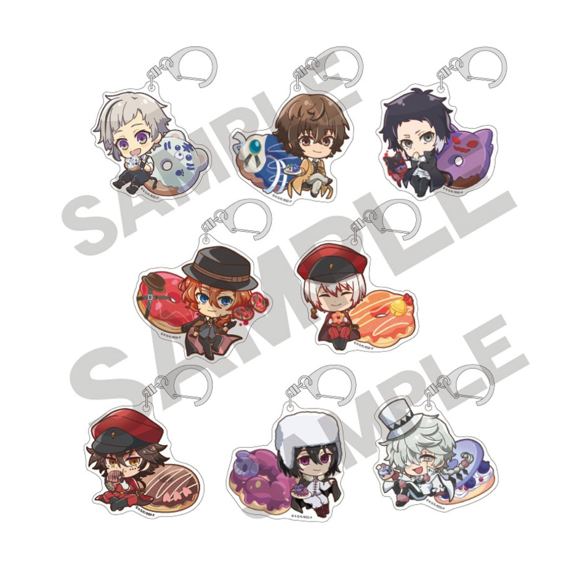Bungou Stray Dogs Doughnut Acrylic Charms