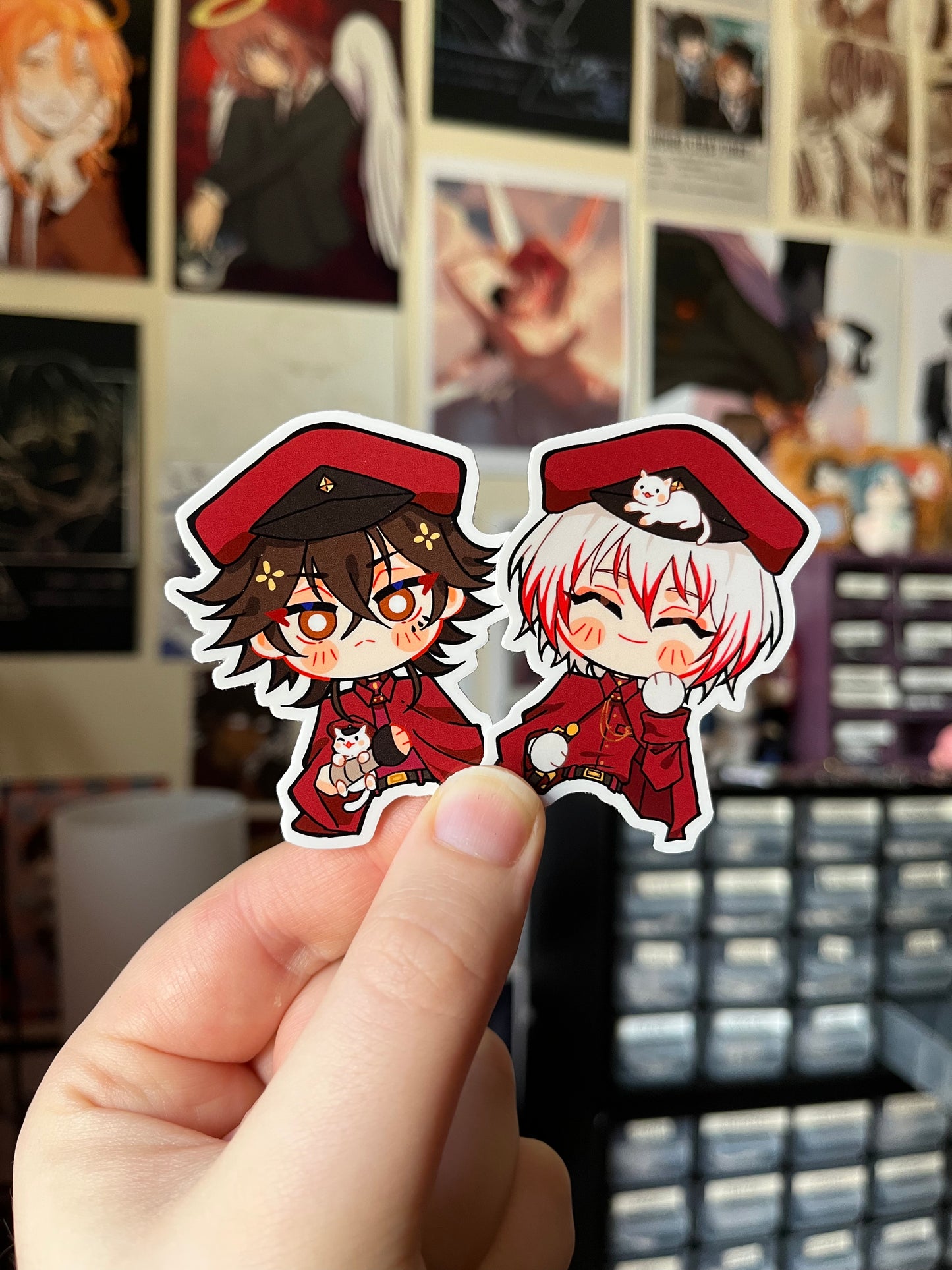 Fanmade Bungou Stray Dogs Cat Companion STICKERS