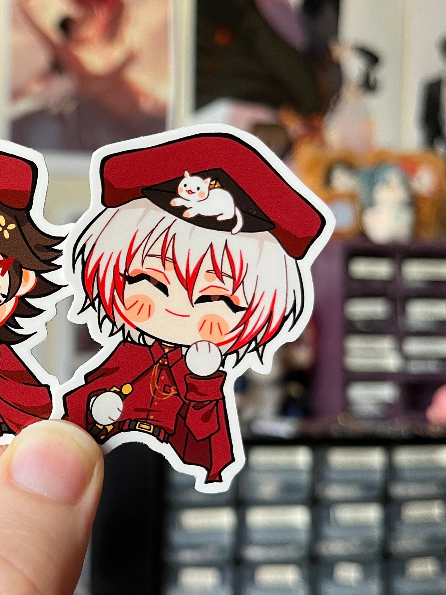 Bungou Stray Dogs Jouno Suegiku “Cat Companion” Sticker Fanmade