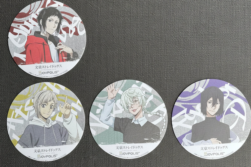 Bungou Stray Dogs Joypolis Paper Coasters