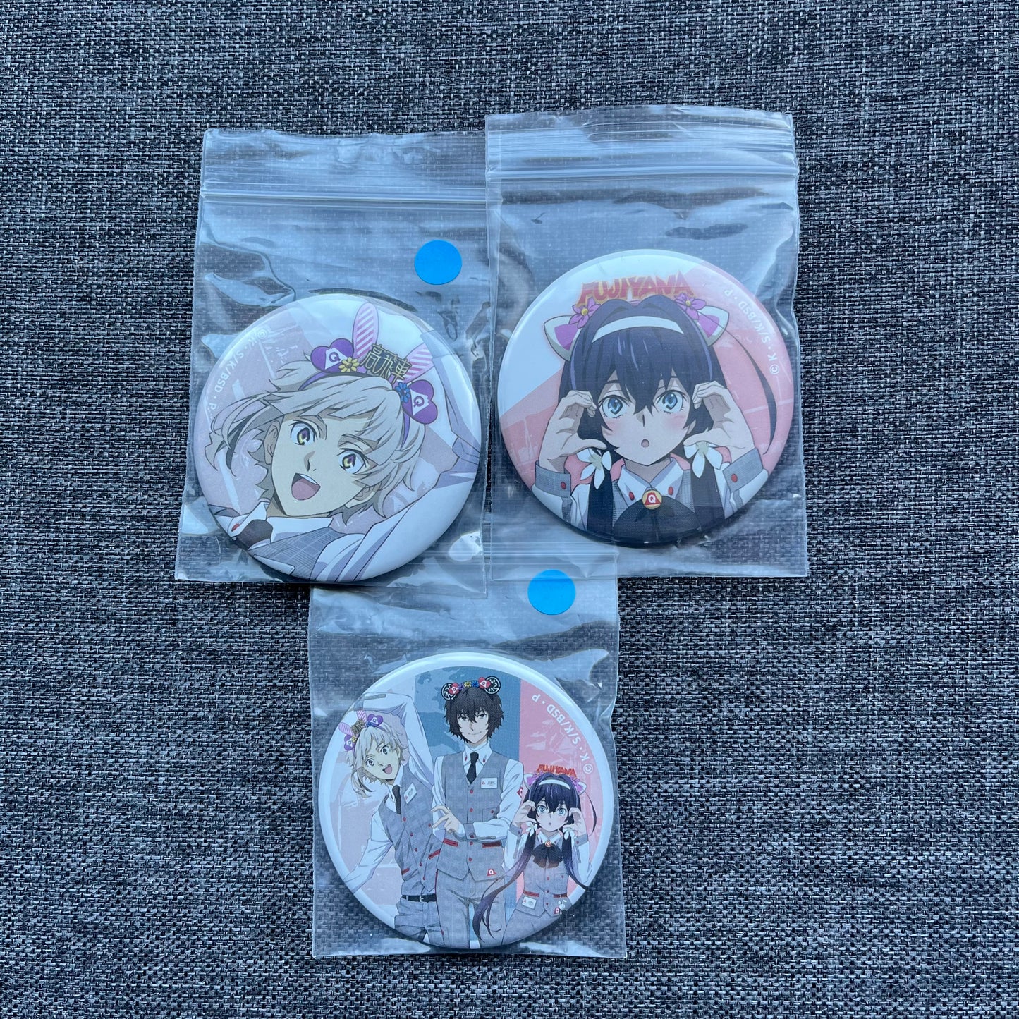 Bungou Stray Dogs Fuji-Q Badges