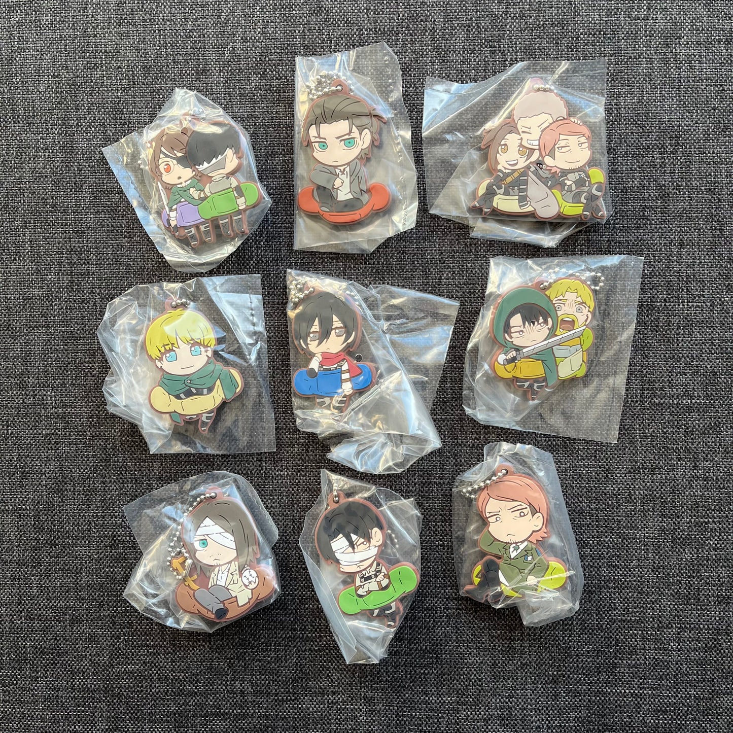 Attack On Titan Rubber Charms