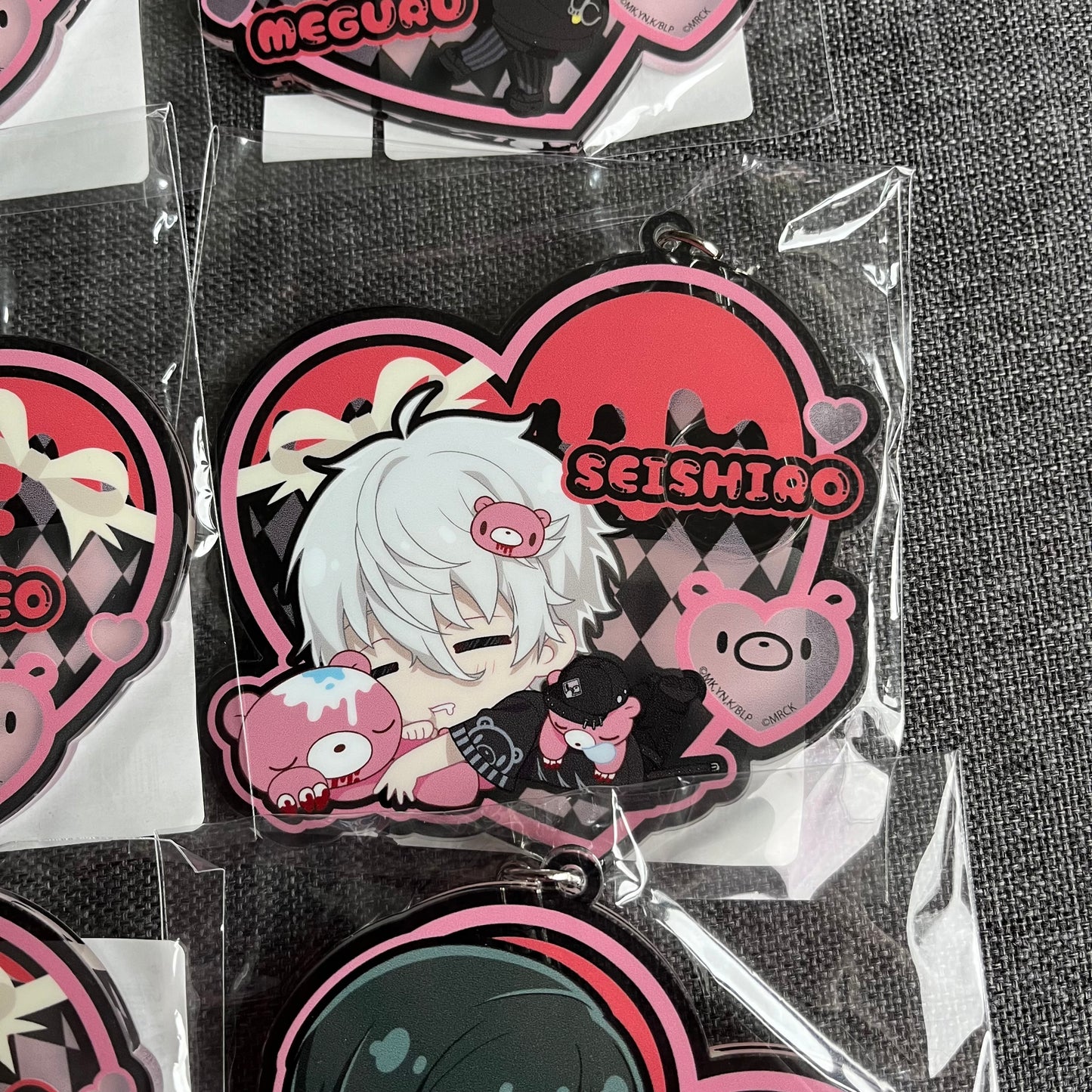 Blue Lock x Gloomy Collaboration Large Heart Acrylic Charms