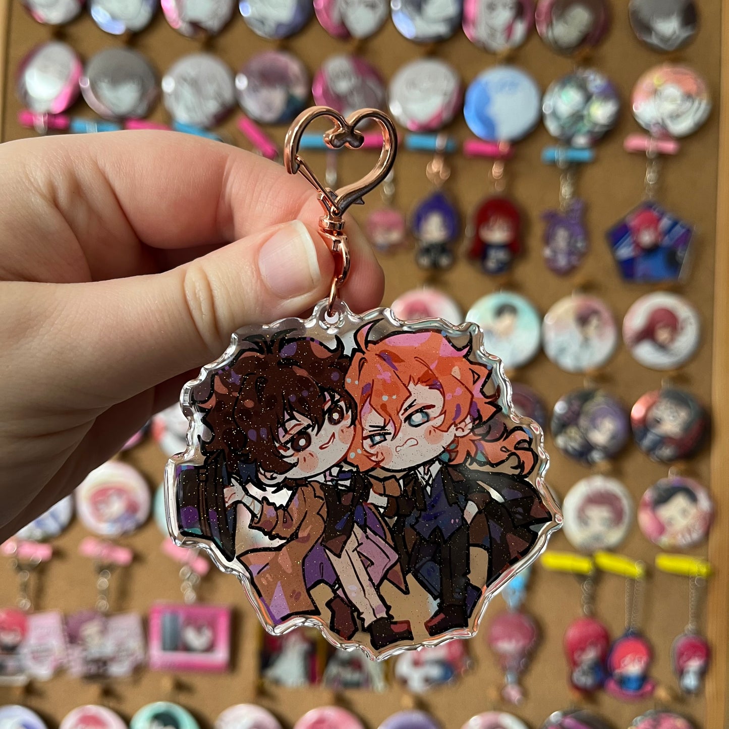 FANMADE Bungou Stray Dogs Dazai Chuuya Acrylic Charm (Soukoku)