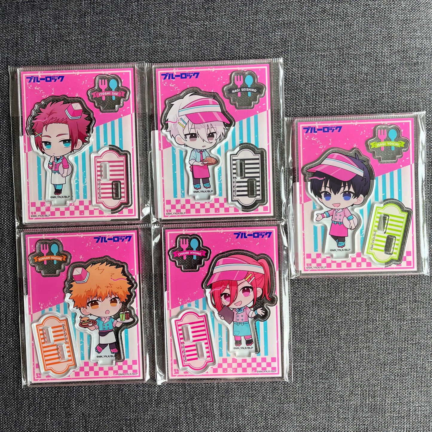 Blue Lock Roller Skate Cafe Acrylic Standees