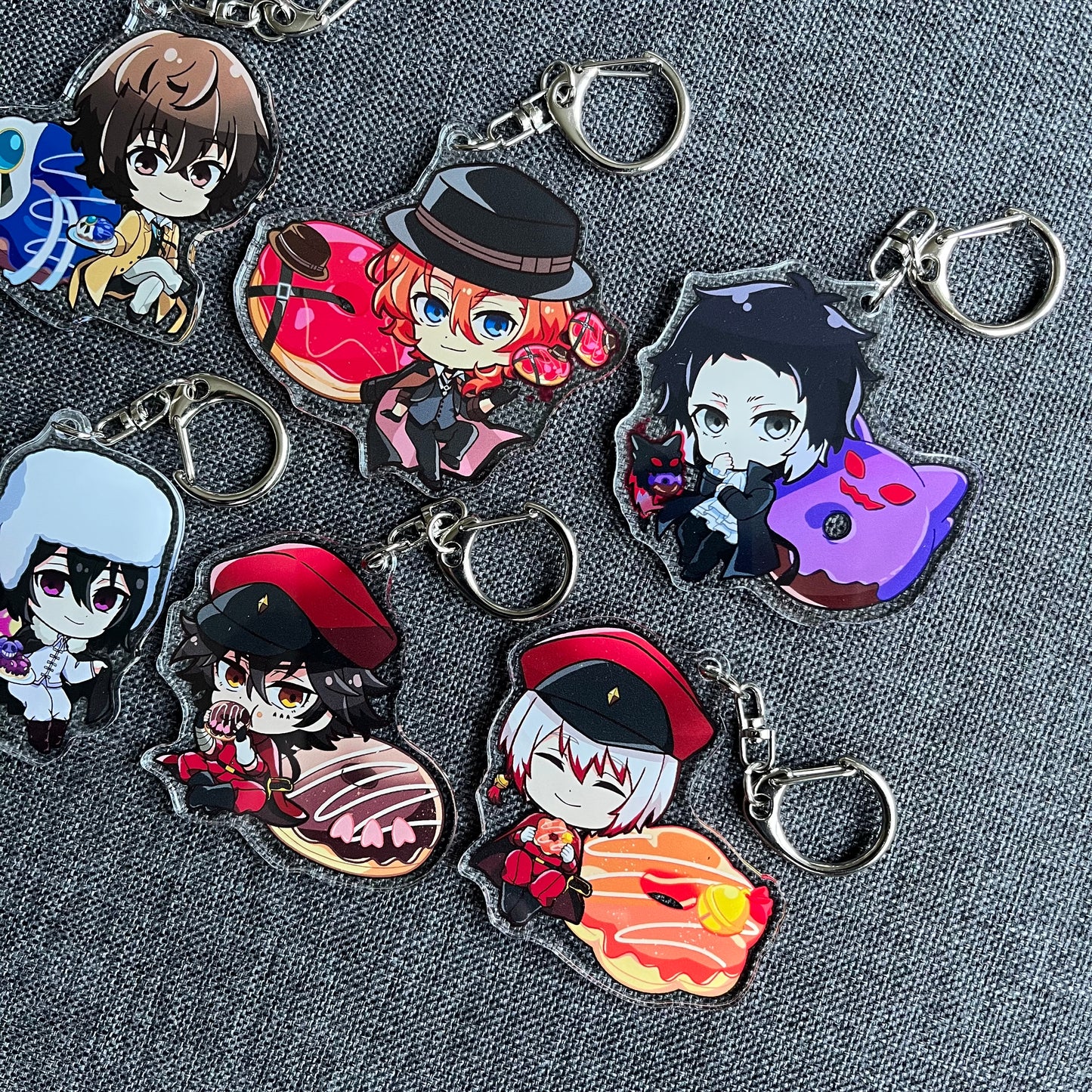 Bungou Stray Dogs Doughnut Acrylic Charms