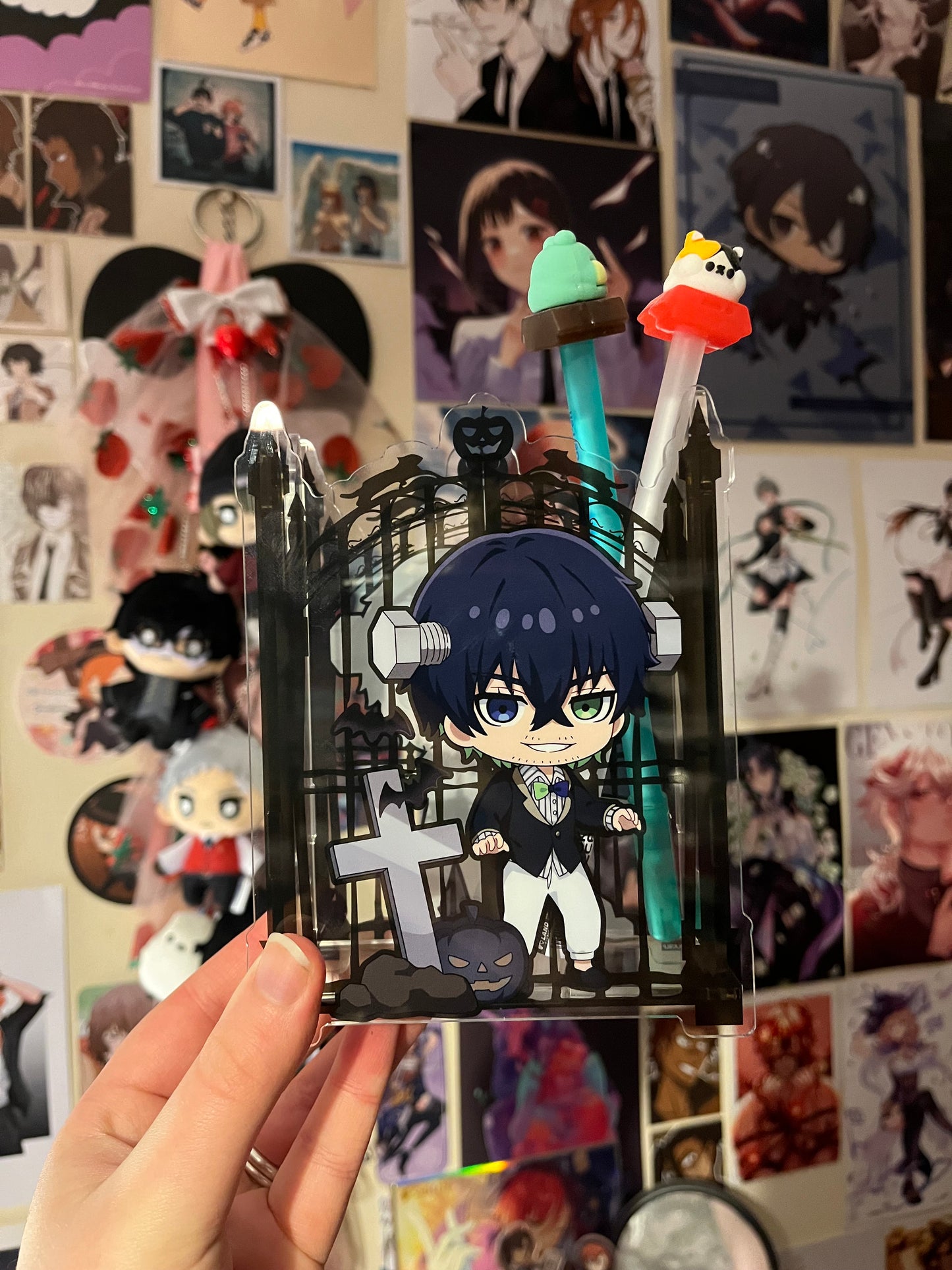 Blue Lock Halloween Hiori Yo Pen Holder / Acrylic Display Stand