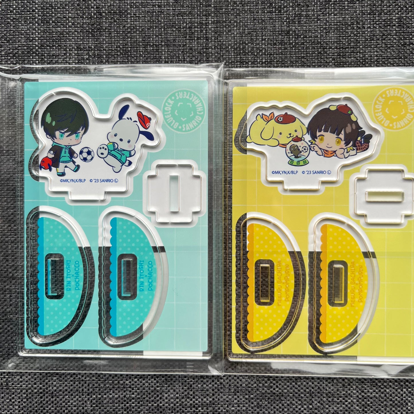 Blue Lock X Sanrio Collab Rin/Bachira/Nagi Rocking Acrylic Standees