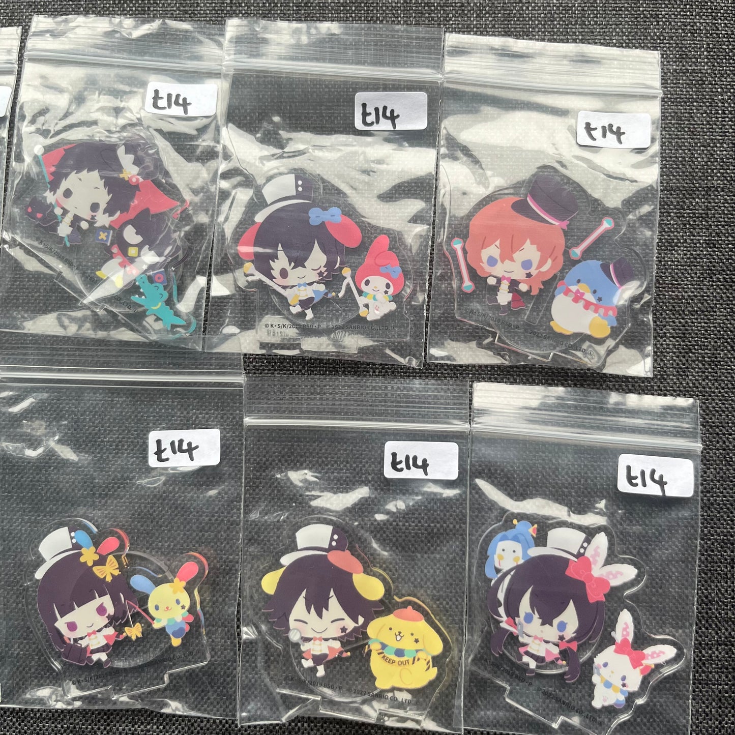 Bungou Stray Dogs x Sanrio Mini Acrylic Standees
