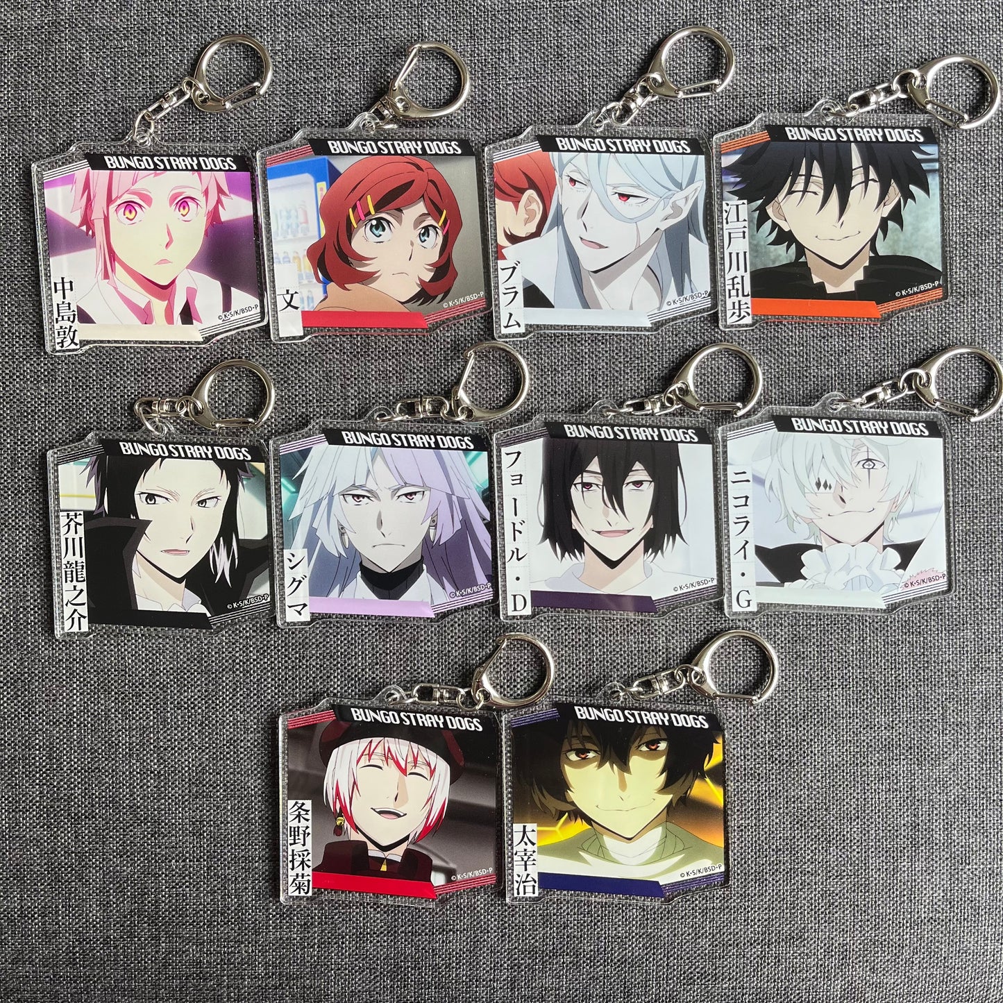 Bungou Stray Dogs Season 5 Scene Acrylic Charms