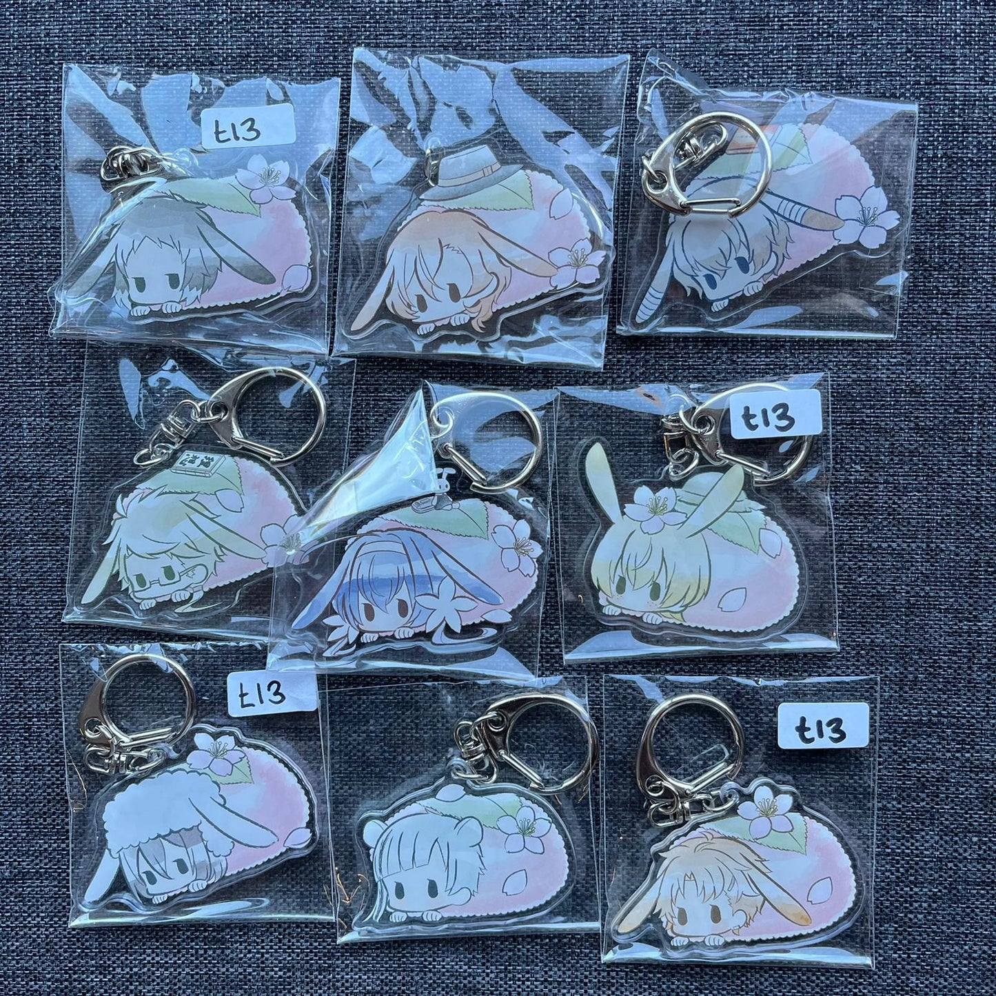 Bungou Stray Dogs Blossom Bunny Acrylic Charms