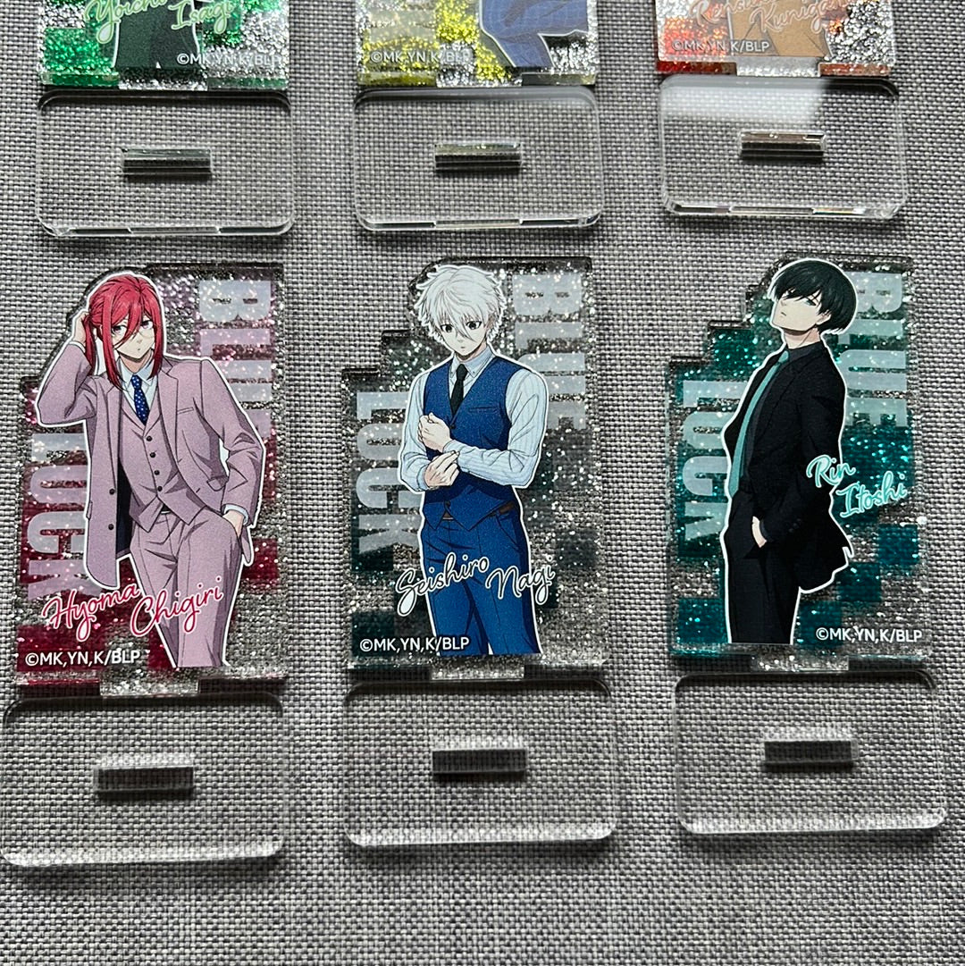 Blue Lock Glitter Acrylic Standees