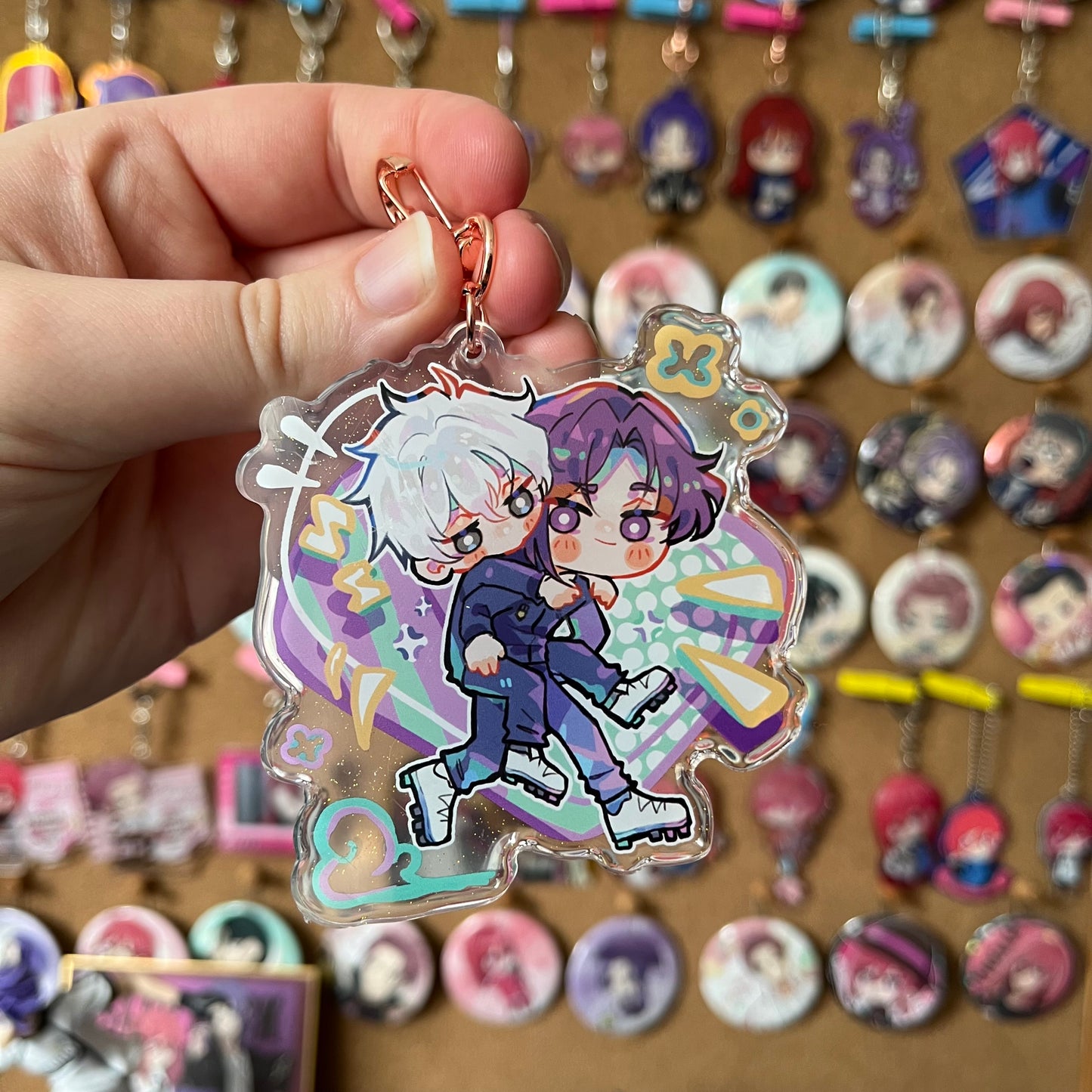 FANMADE Blue Lock Reo & Nagi Acrylic Charm (ReoNagi / NagiReo)