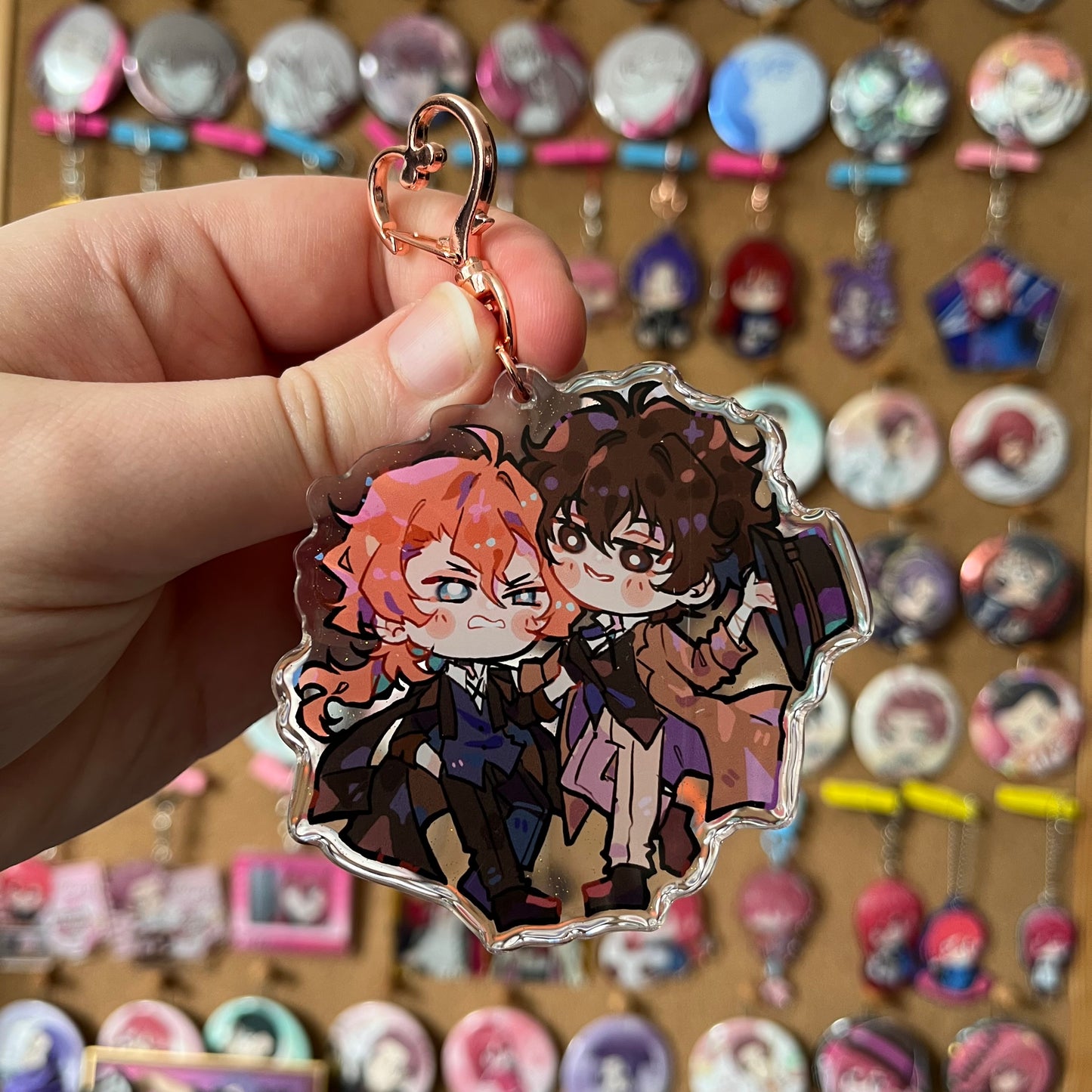 FANMADE Bungou Stray Dogs Dazai Chuuya Acrylic Charm (Soukoku)