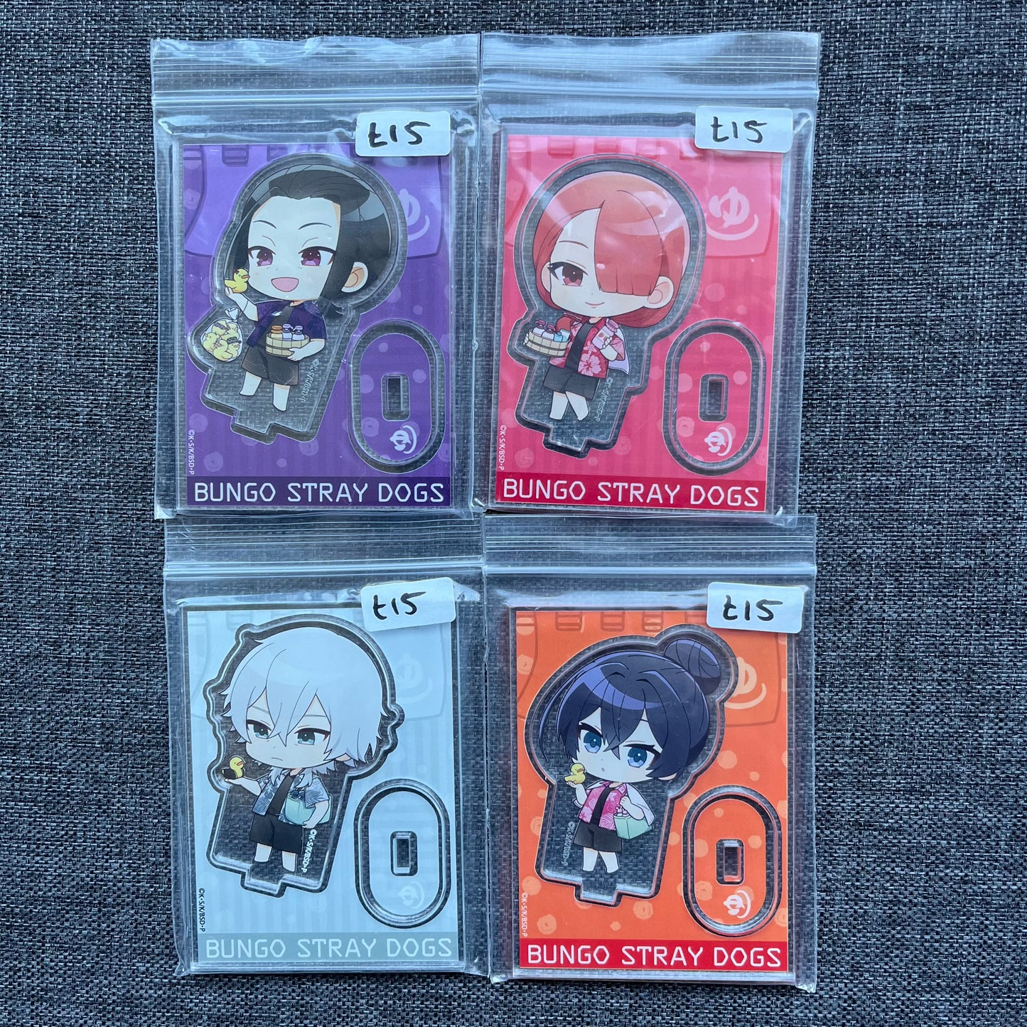 Bungou Stray Dogs Chibi Raku Spa Acrylic Standees