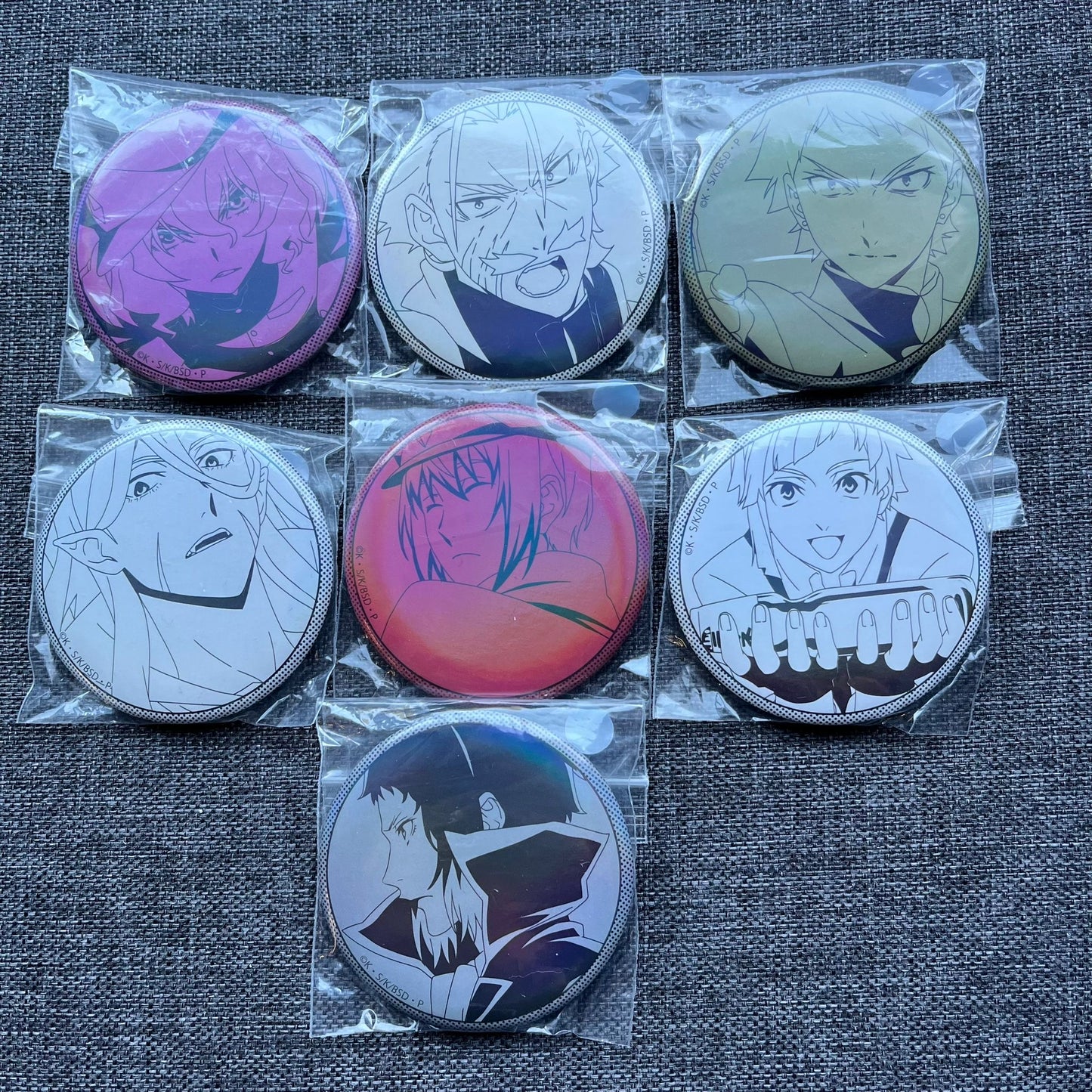 Bungou Stray Dogs Holographic Badges
