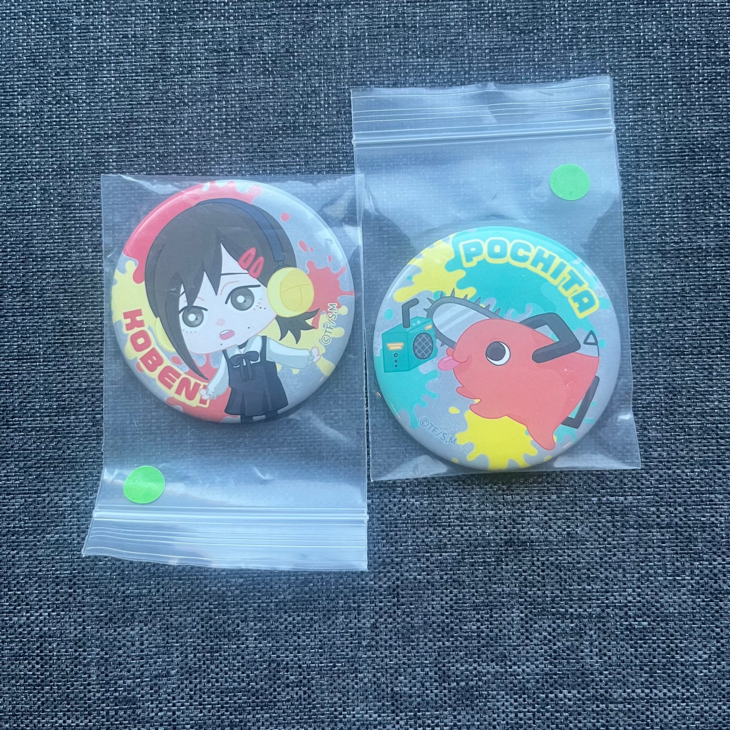 Chainsaw Man Kobeni / Pochita Badges