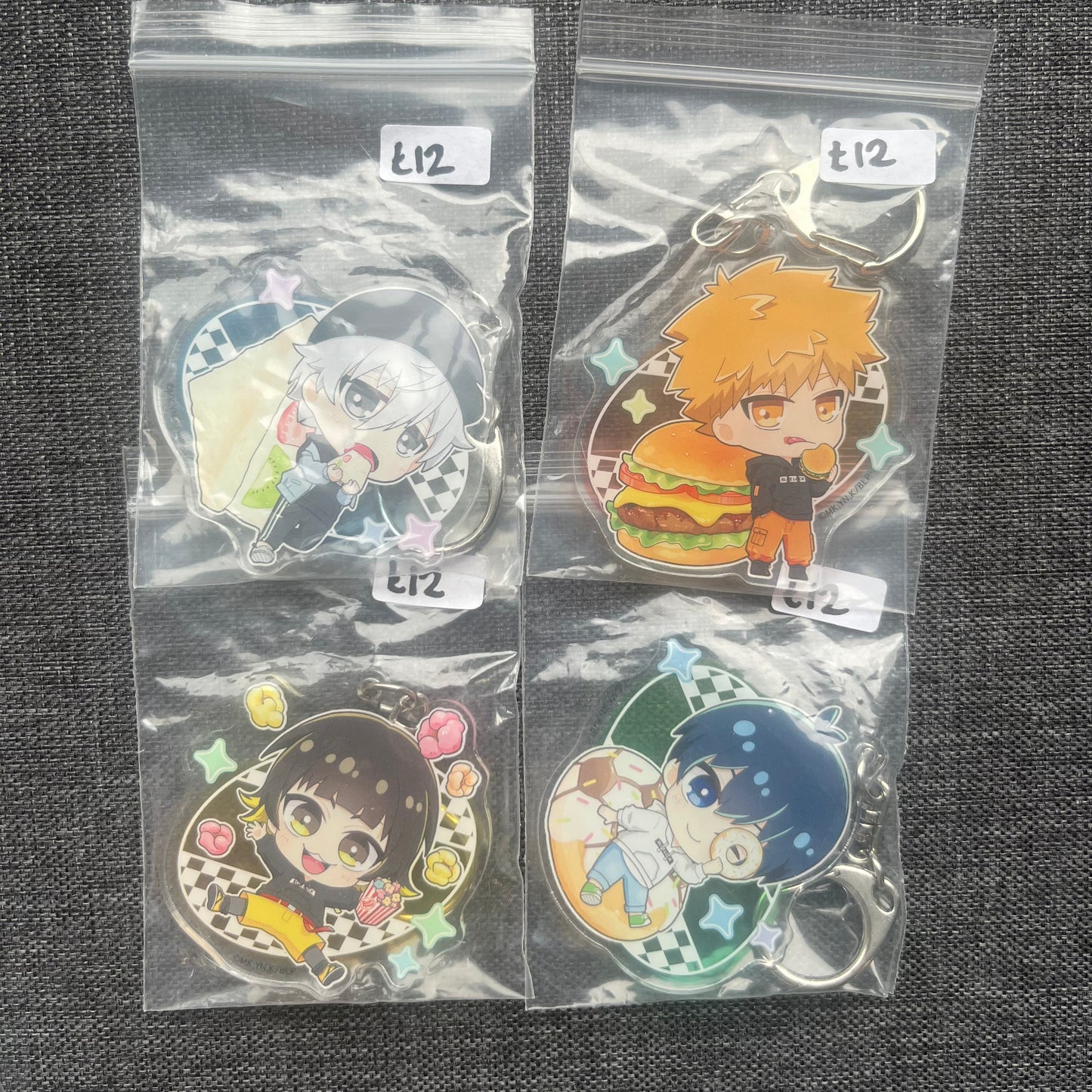 Blue Lock Snack Acrylic Charms