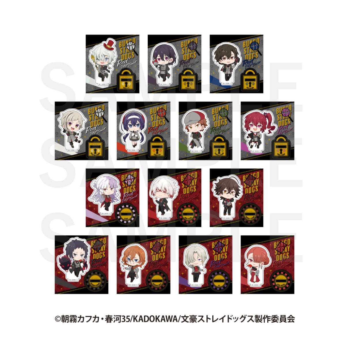 Bungou Stray Dogs x Red Tokyo Tower Mini Acrylic Standees