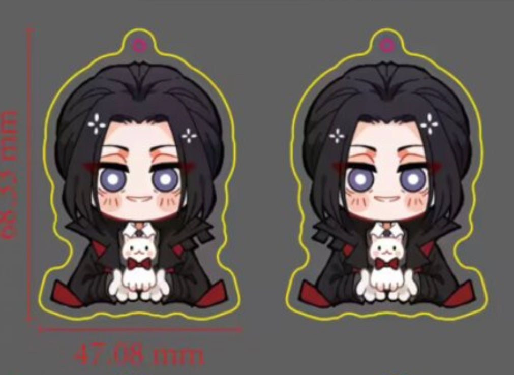 Bungou Stray Dogs Mori Cat Companion Acrylic Charm Fanmade