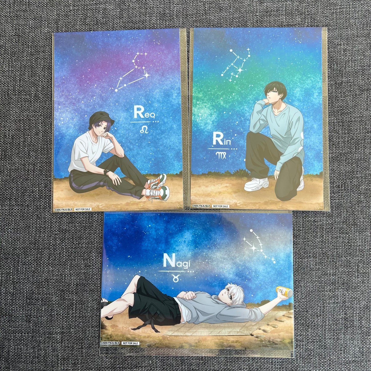 Blue Lock Camping / Night Sky Postcard