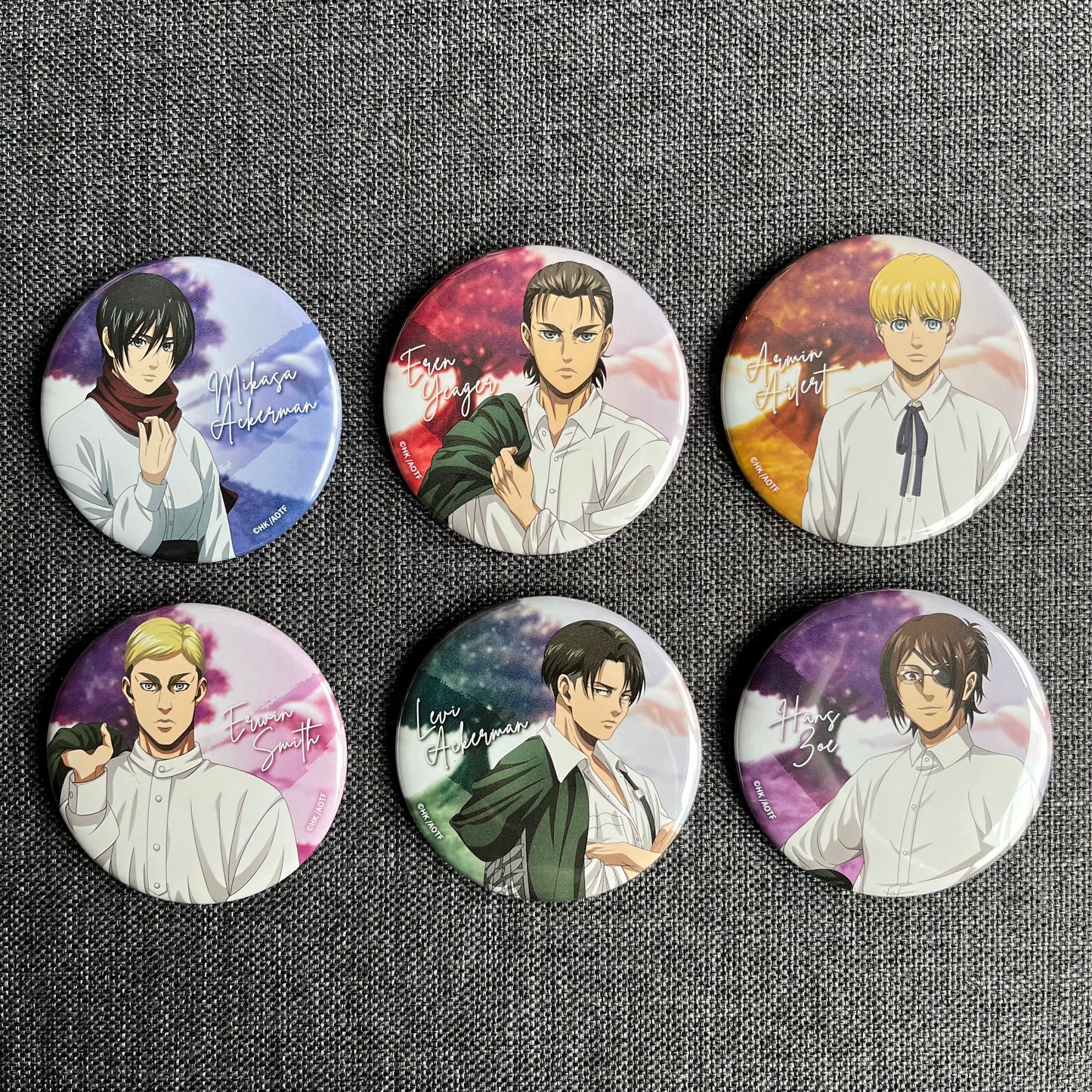 Attack On Titan 10th Anniversary Attack Fes Badges