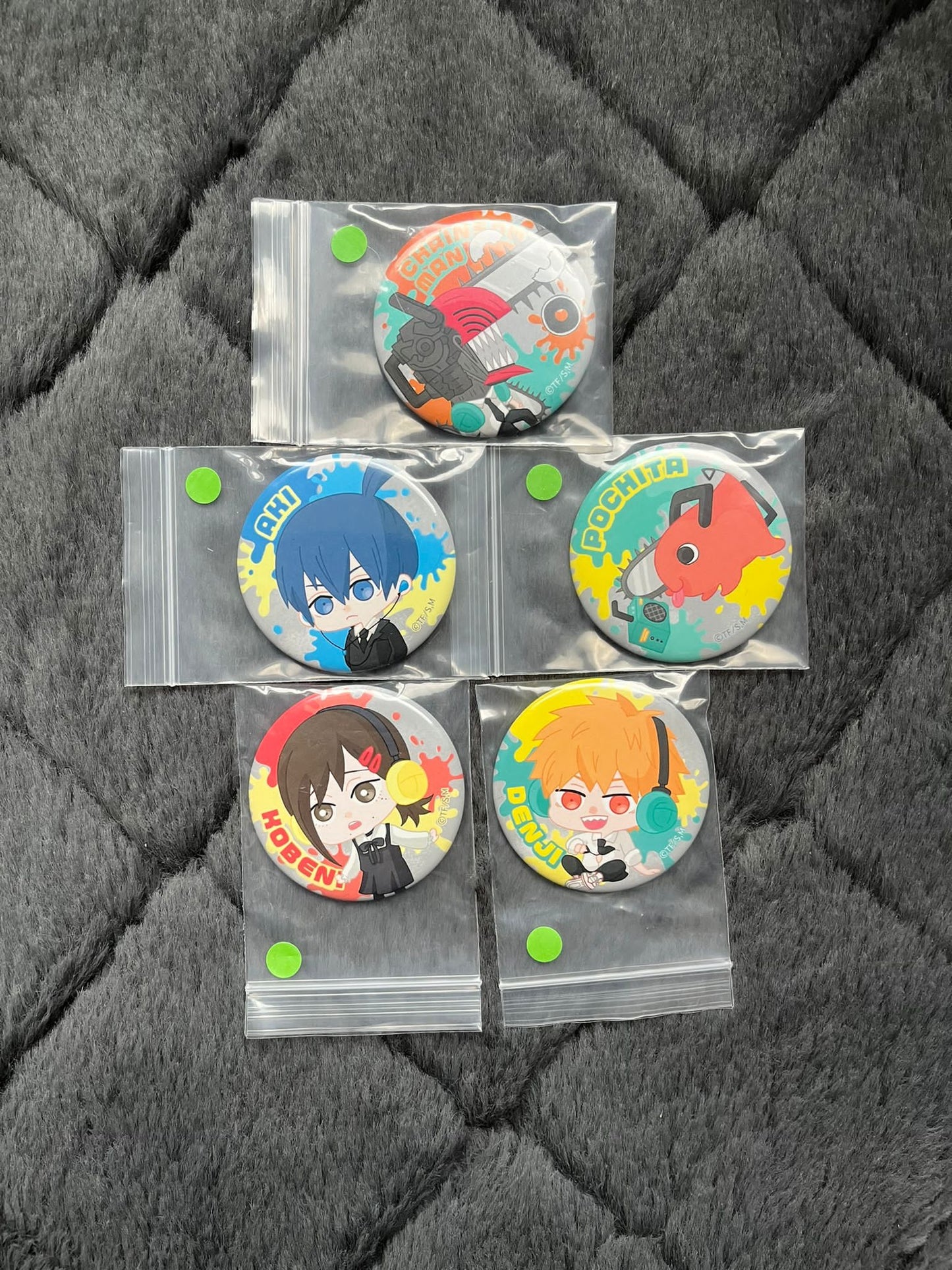 Chainsaw Man Headphone Badges