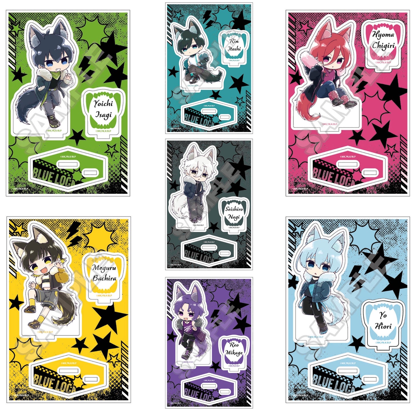 Blue Lock Streetwear Fox Acrylic Standees