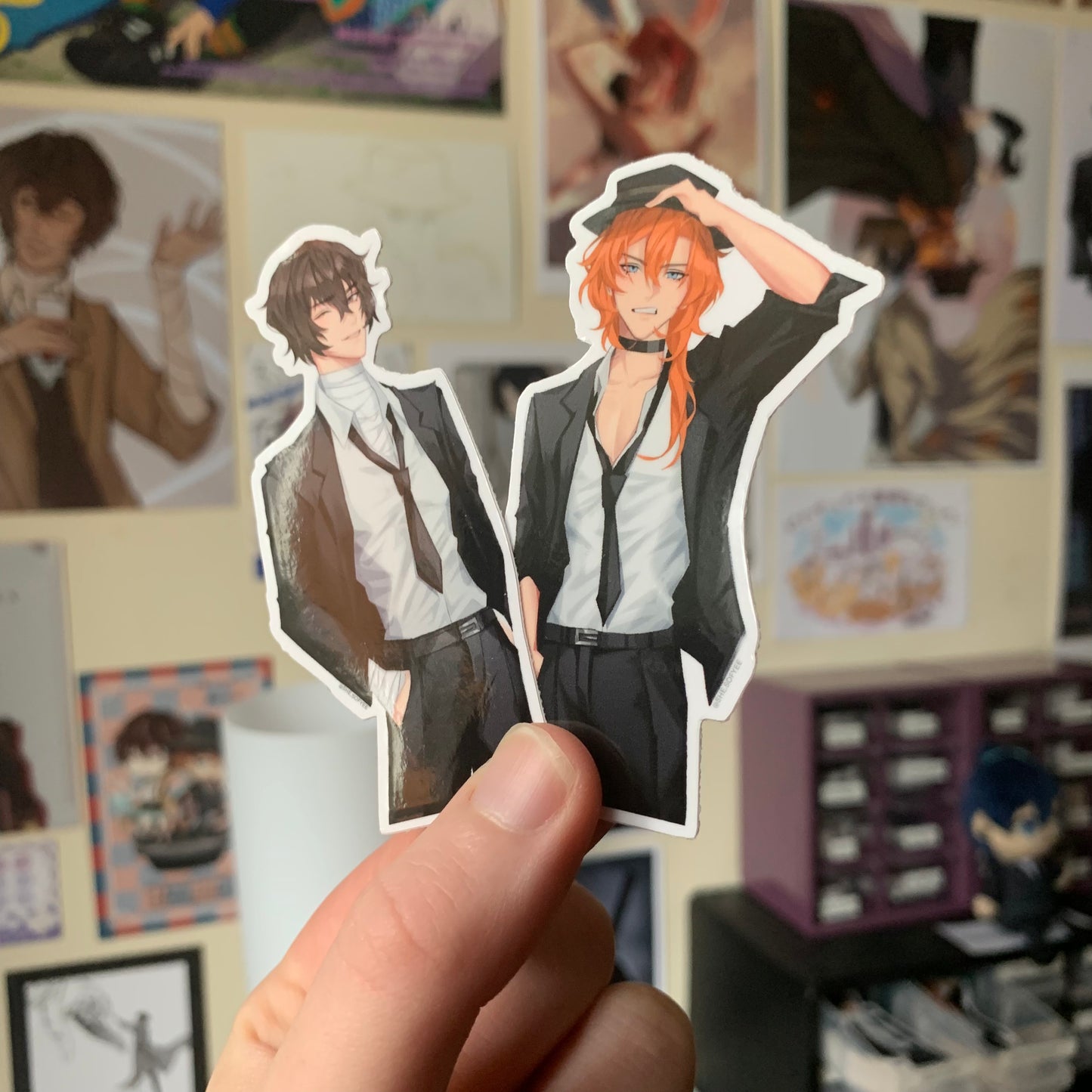 Dazai Chuuya Suit Stickers Bungou Stray Dogs Fanmade