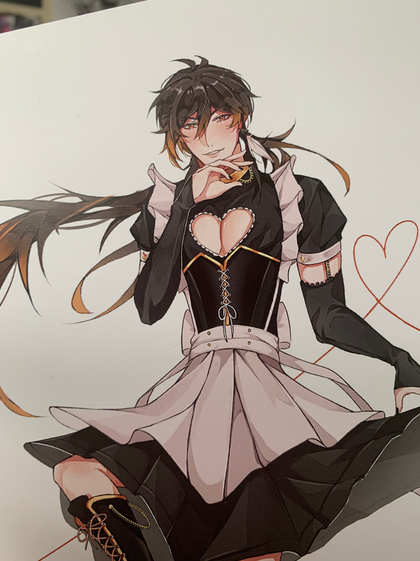 Zhongli/ Alhaitham Maid Dress Art Prints Genshin Impact Fanmade