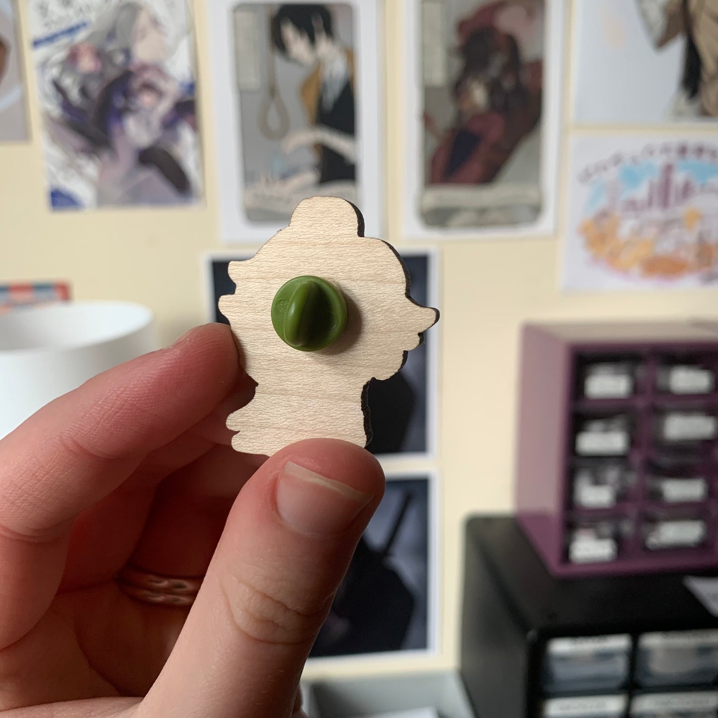 Genshin Impact Cat Companion Wooden Pins Fanmade