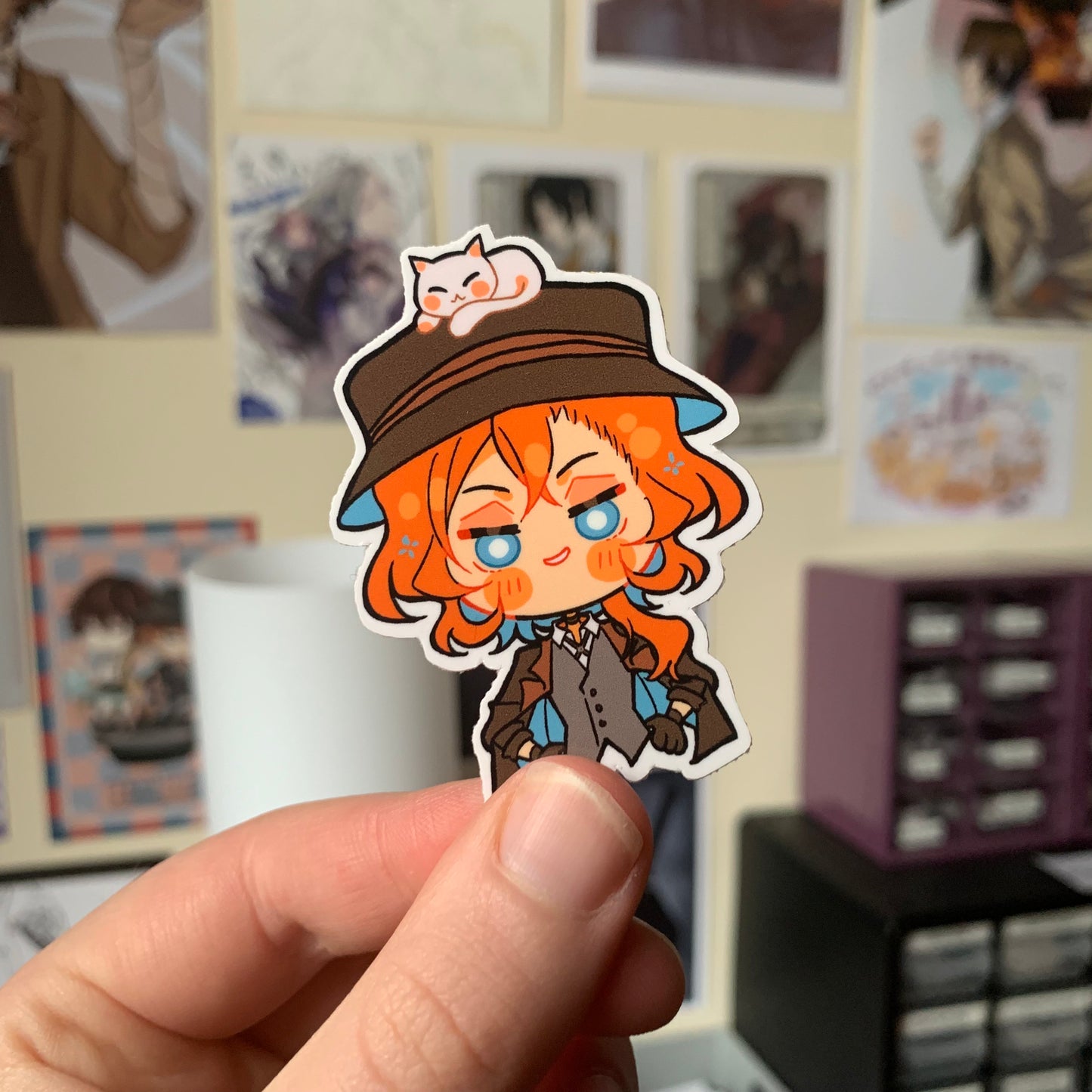 Cat Companion Bungou Stray Dogs STICKERS Fanmade