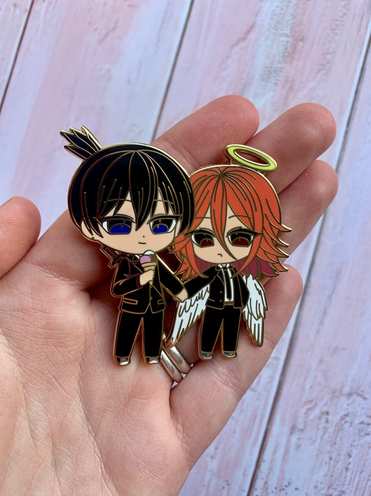 Chainsaw Man Aki Angel Enamel Pin