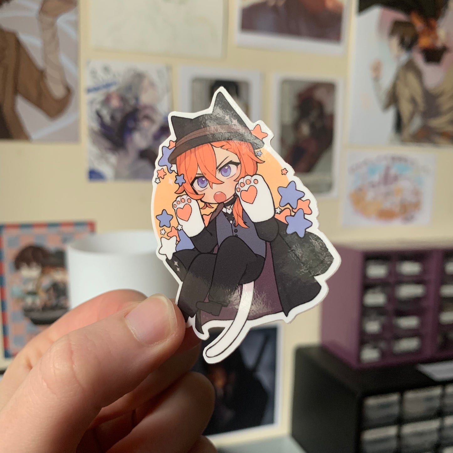 Kitty Cat STICKERS Bungou Stray Dogs Fanmade