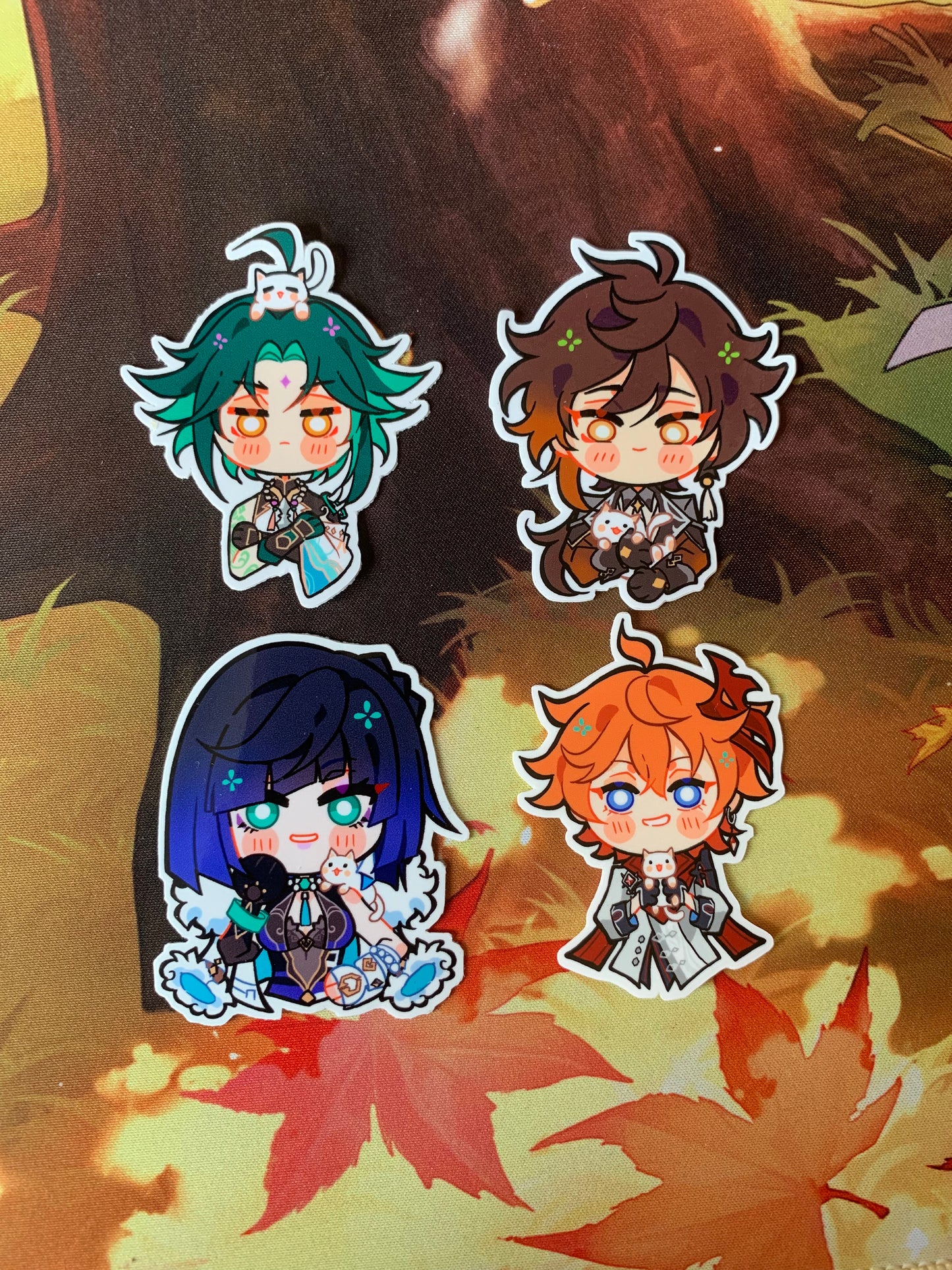 Genshin Impact Liyue Cat Companion STICKERS Fanmade