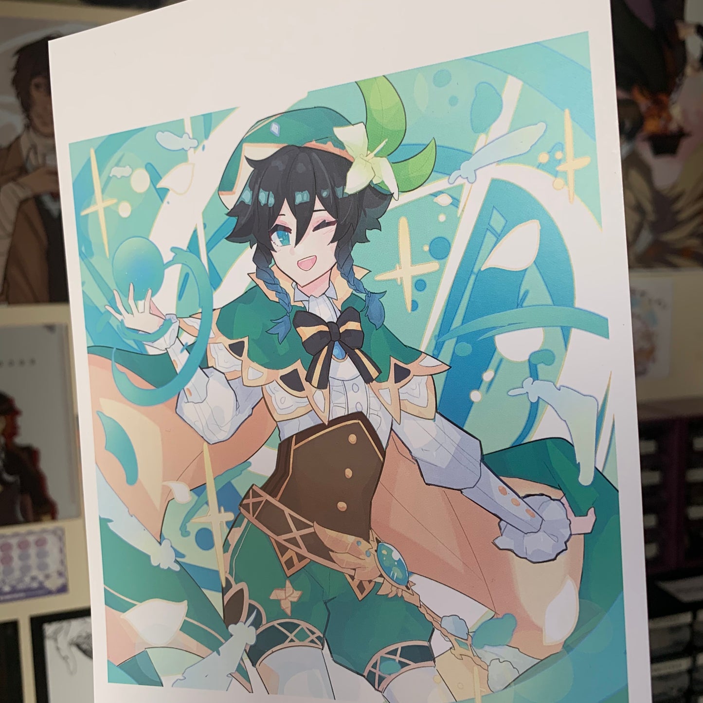 Venti Genshin Impact Art Print Fanmade