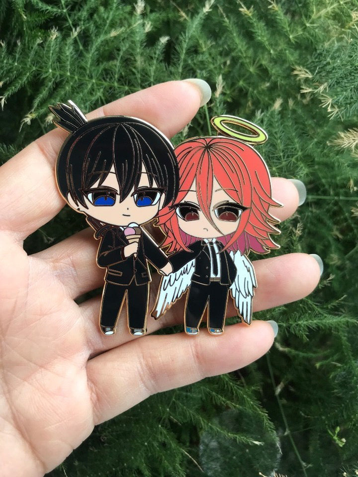 Chainsaw Man Aki Angel Enamel Pin