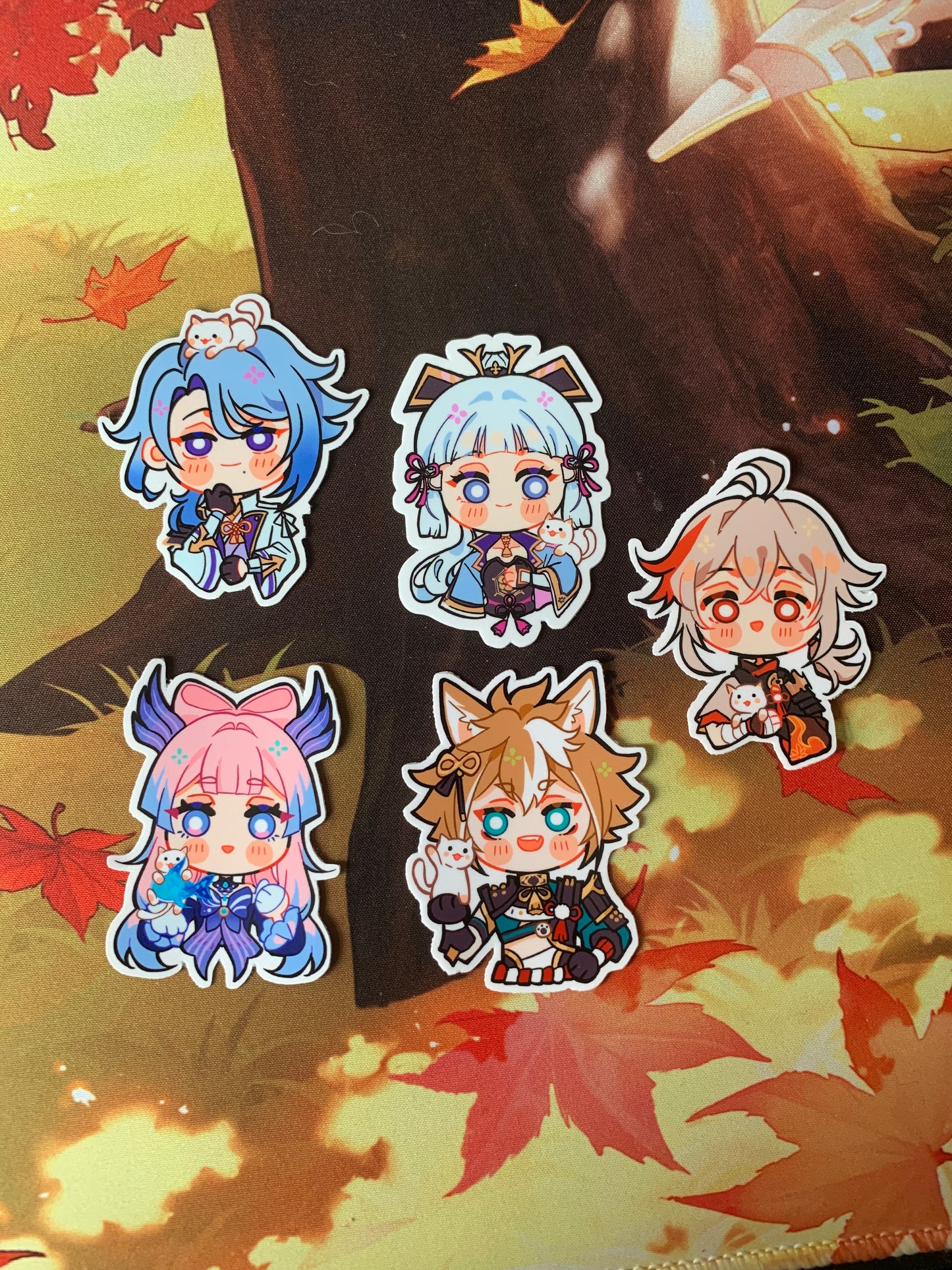 Genshin Impact Inazuma Cat Companion STICKERS Fanmade