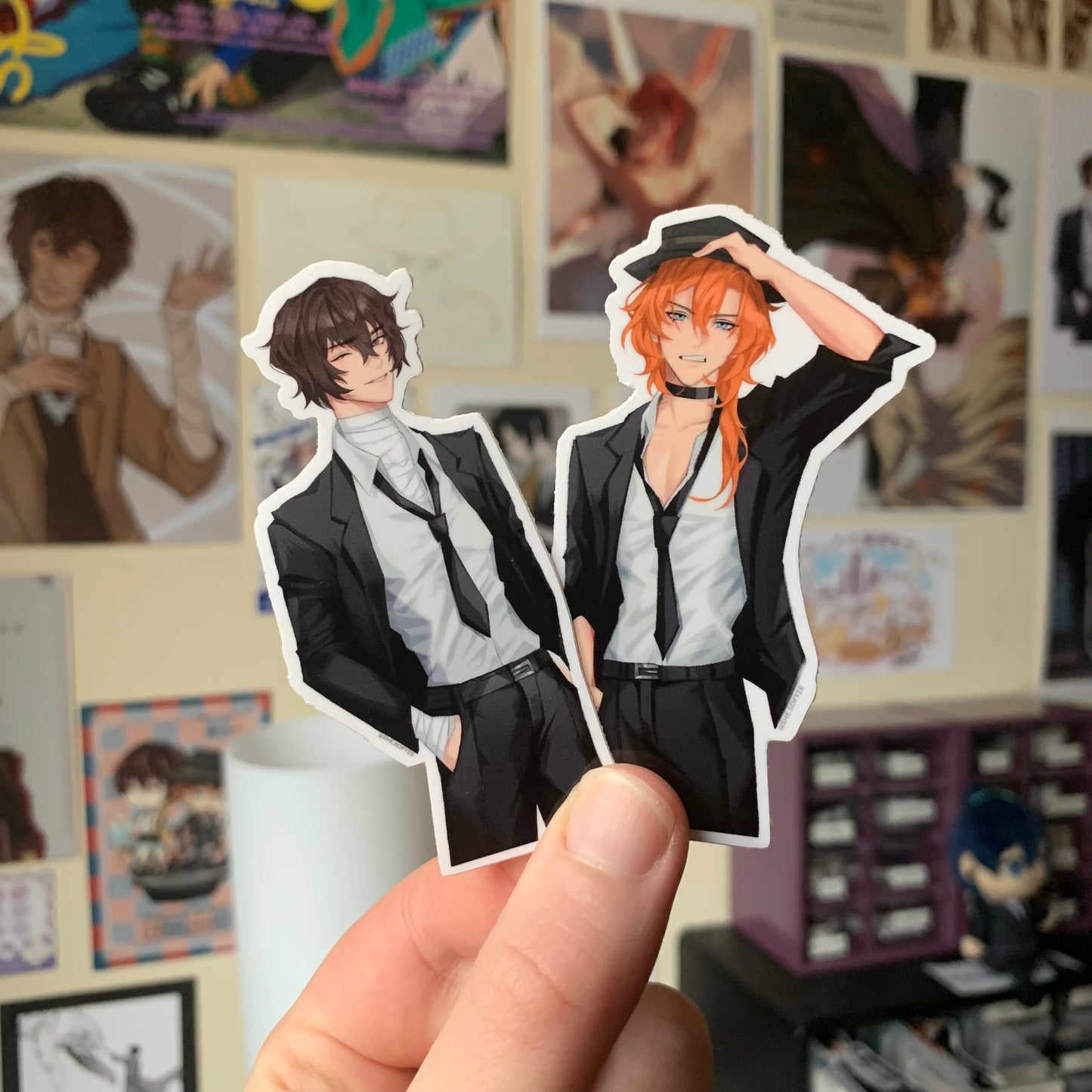Dazai Chuuya Suit Stickers Bungou Stray Dogs Fanmade