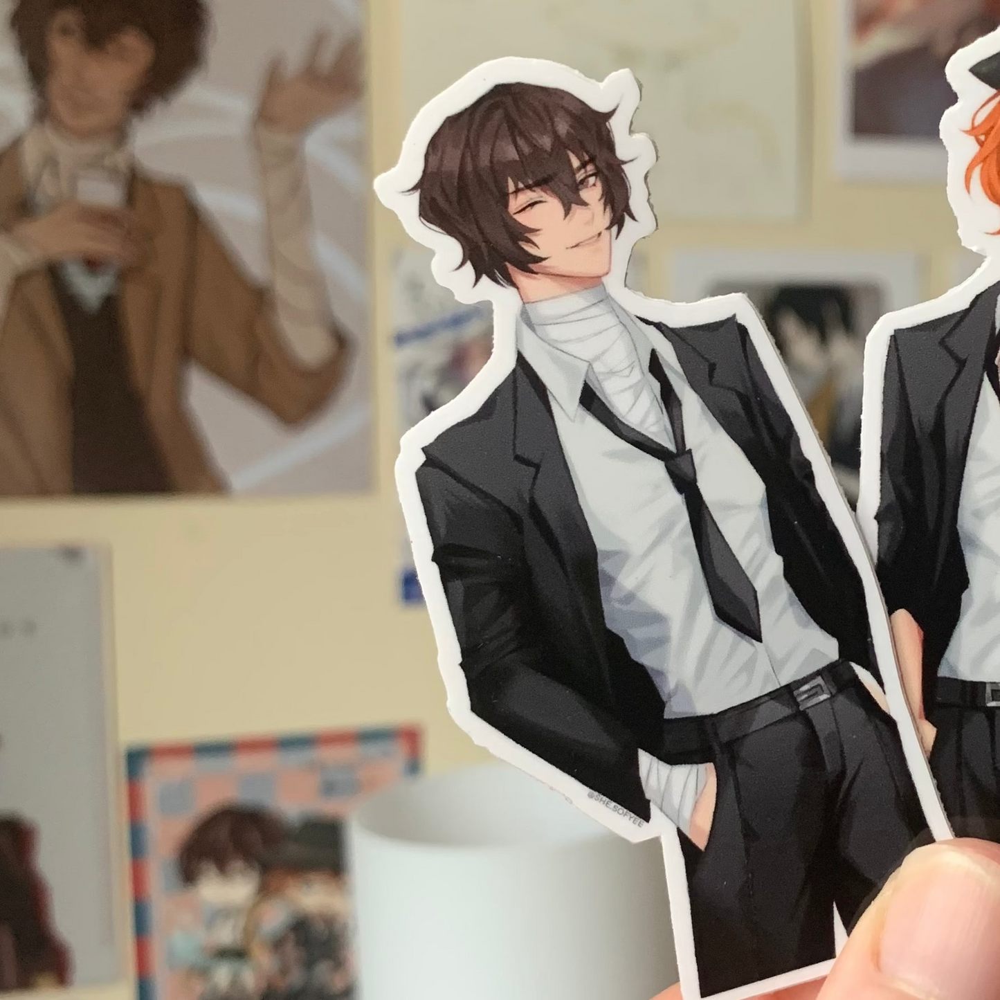 Bungou Stray Dogs Dazai Osamu Suit Sticker Fanmade