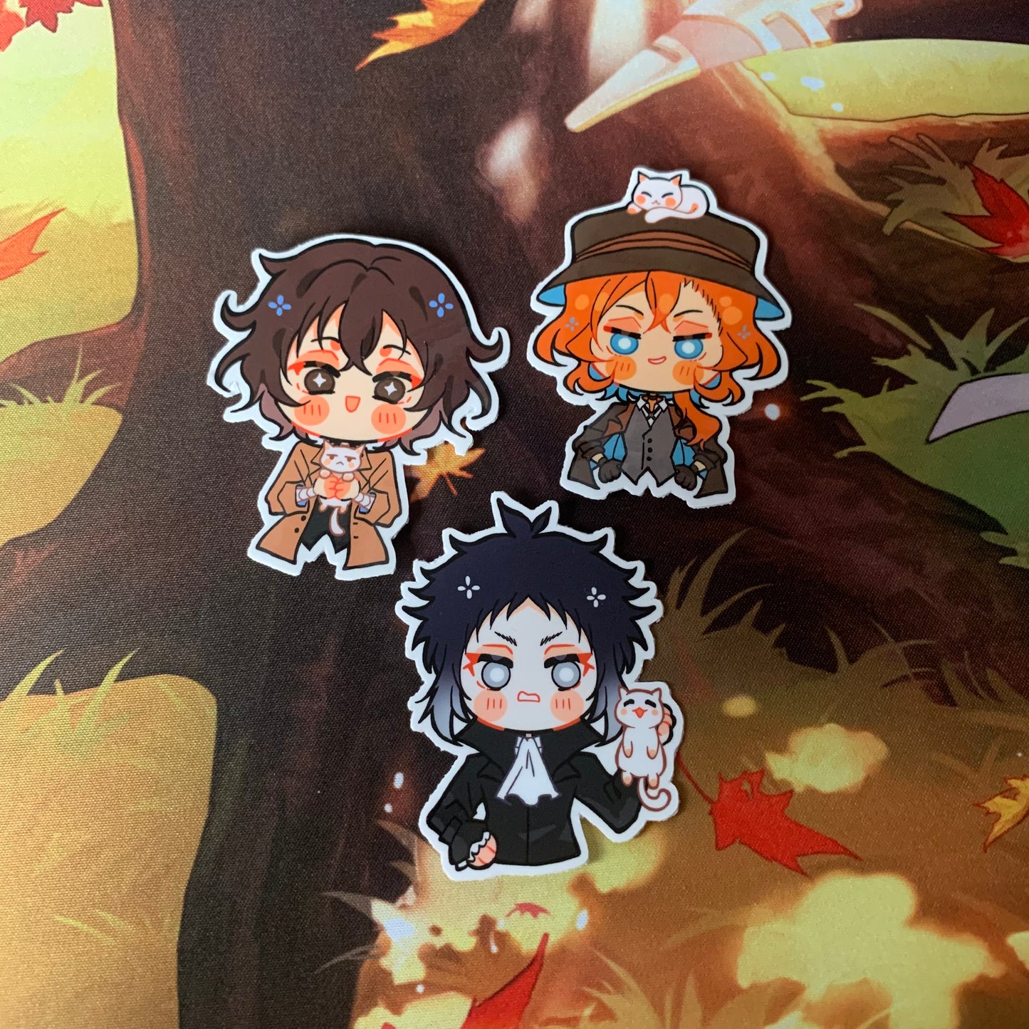 Cat Companion Bungou Stray Dogs STICKERS Fanmade
