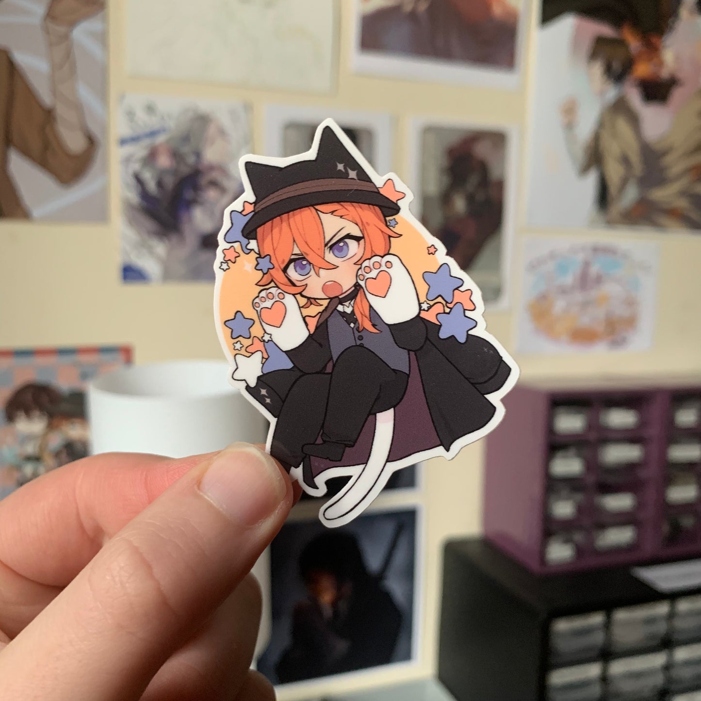 Kitty Cat STICKERS Bungou Stray Dogs Fanmade