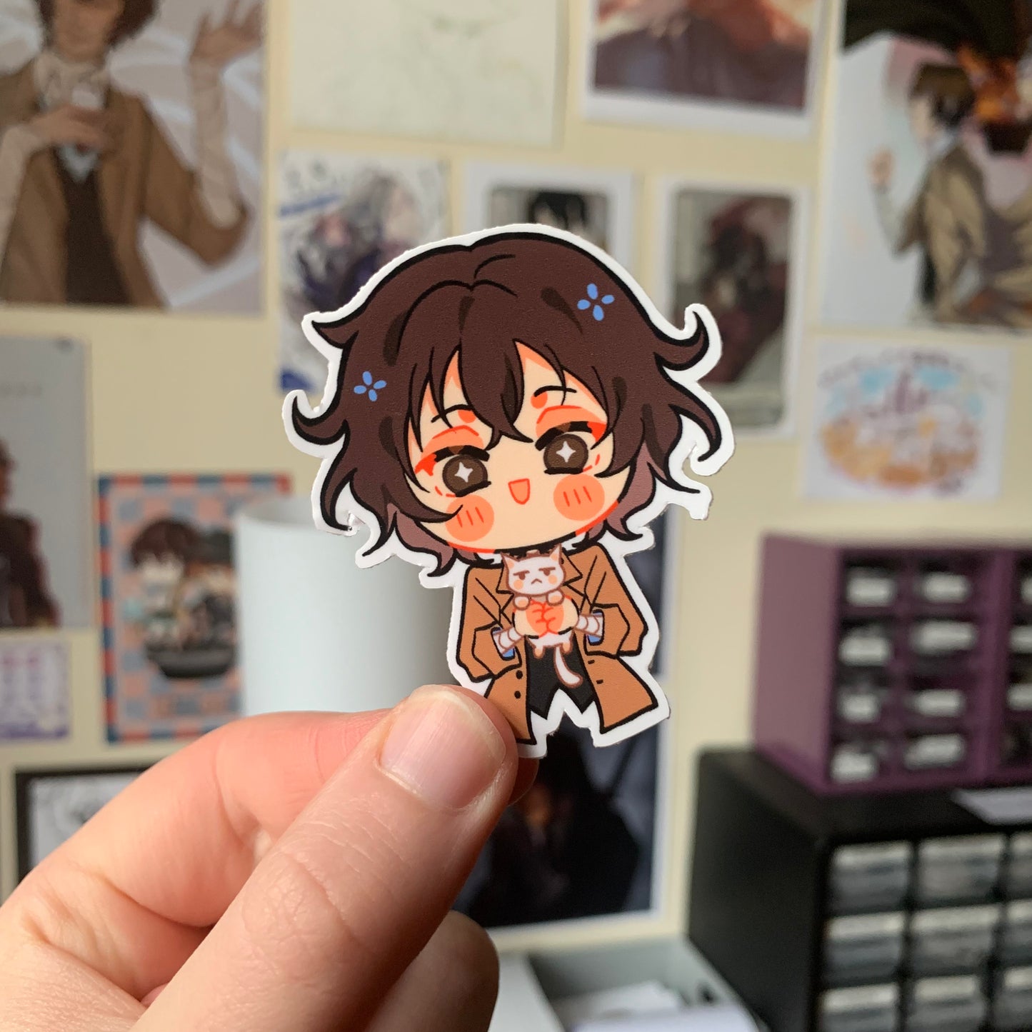 Cat Companion Bungou Stray Dogs STICKERS Fanmade