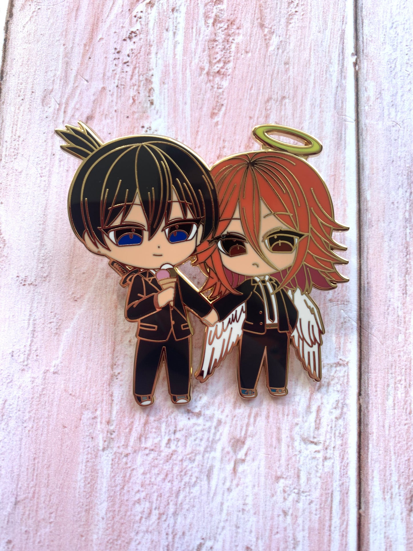 Chainsaw Man Aki Angel Enamel Pin