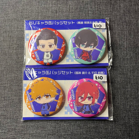 Blue Lock Duo Glitter Badge Sets