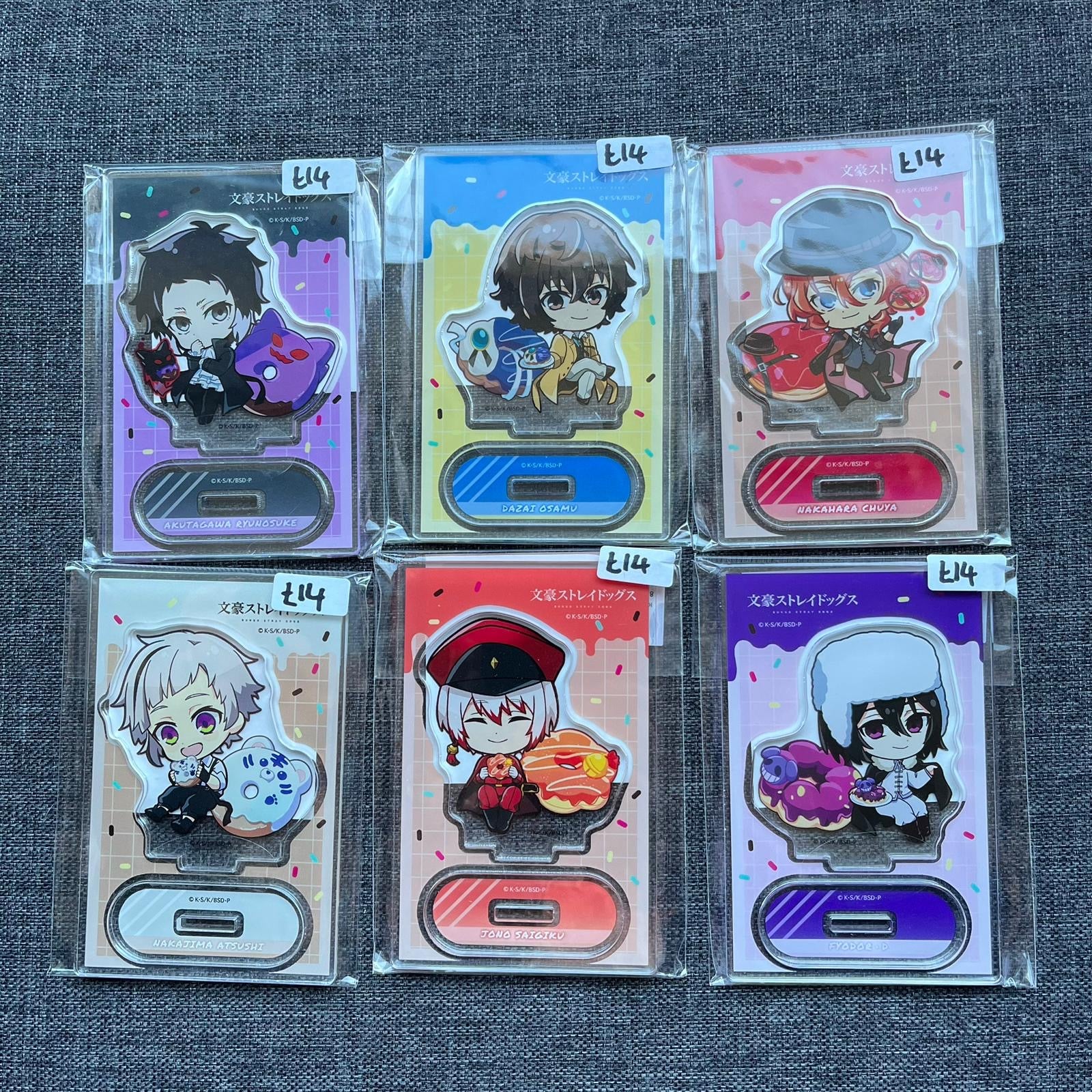 Bungou Stray Dogs Doughnut Acrylic Standees – Angry Egg Merch