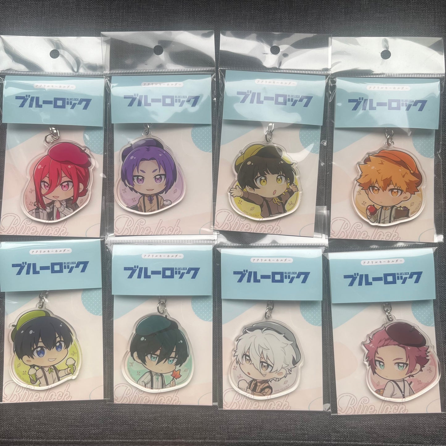 Blue Lock Beret Acrylic Charms