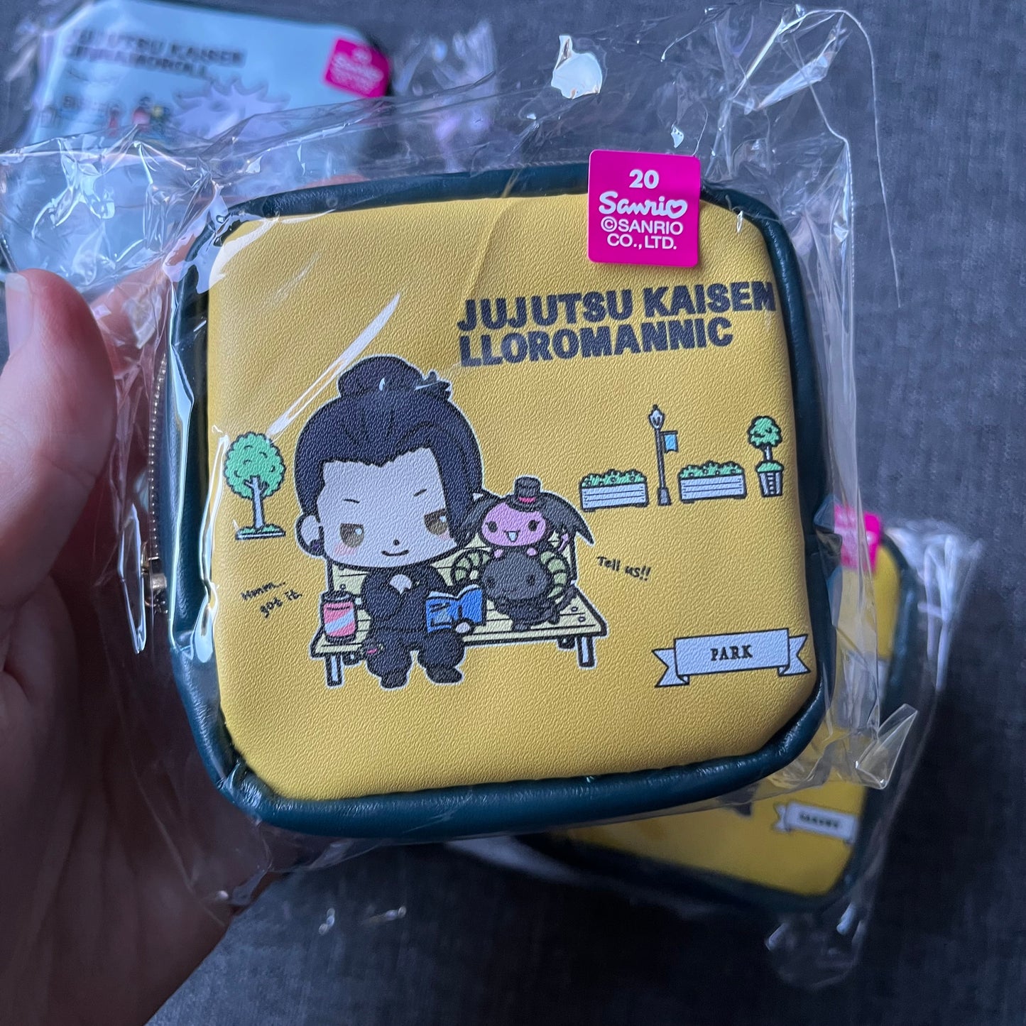 Jujustu Kaisen x Sanrio Mini Square Zip Pouch