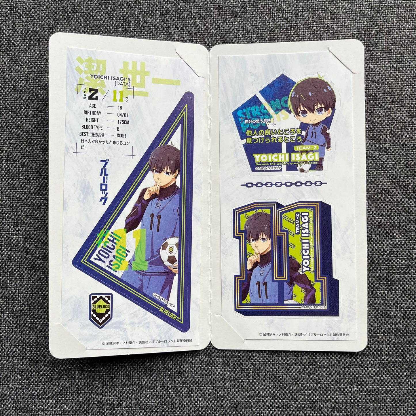 Blue Lock Isagi Sticker Set